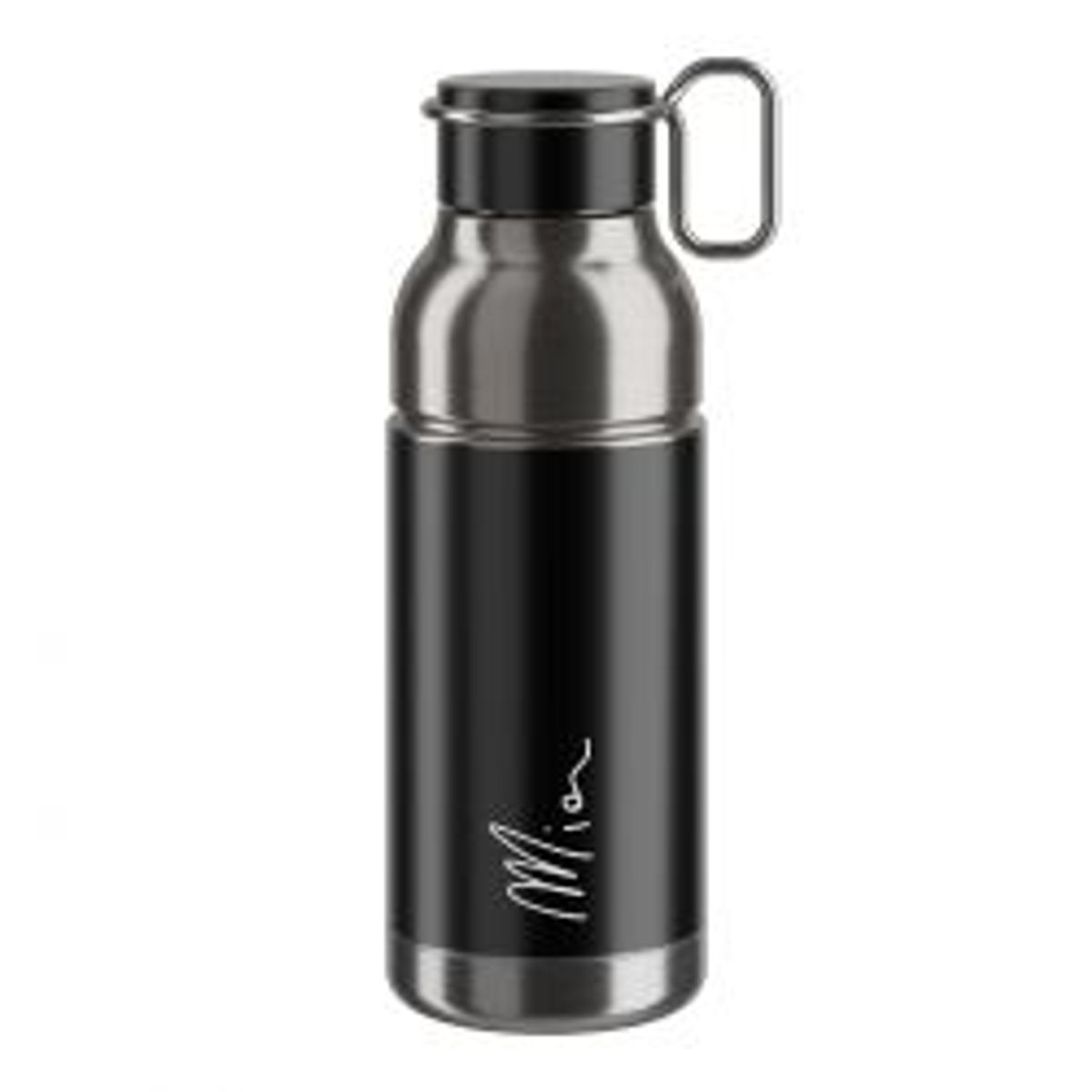 Flaske Elite Mia sort/silver 650ml - Drikkeflaske