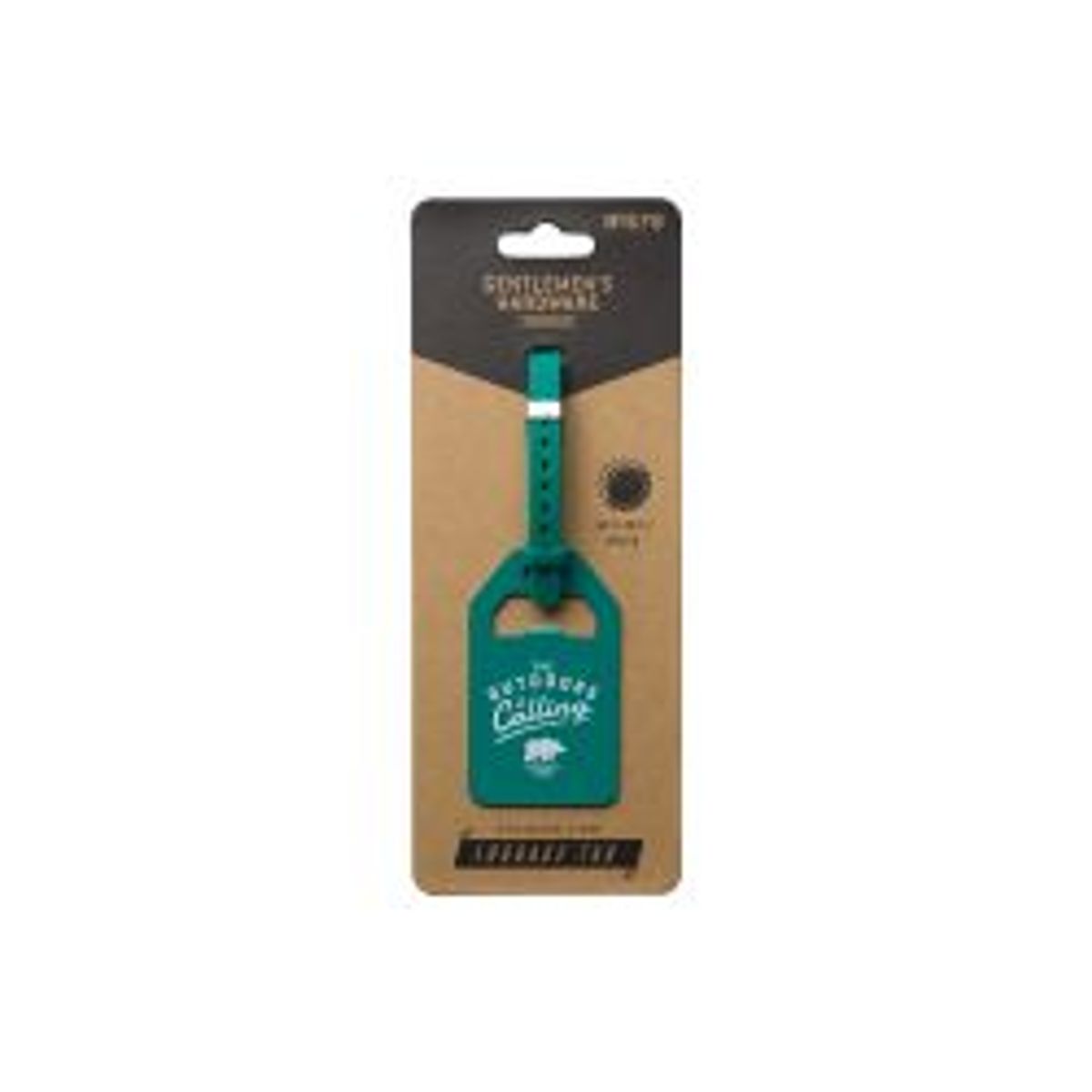 Gentlemen's Hardware Metal Luggage Tag Teal - Tilbehør til tasker