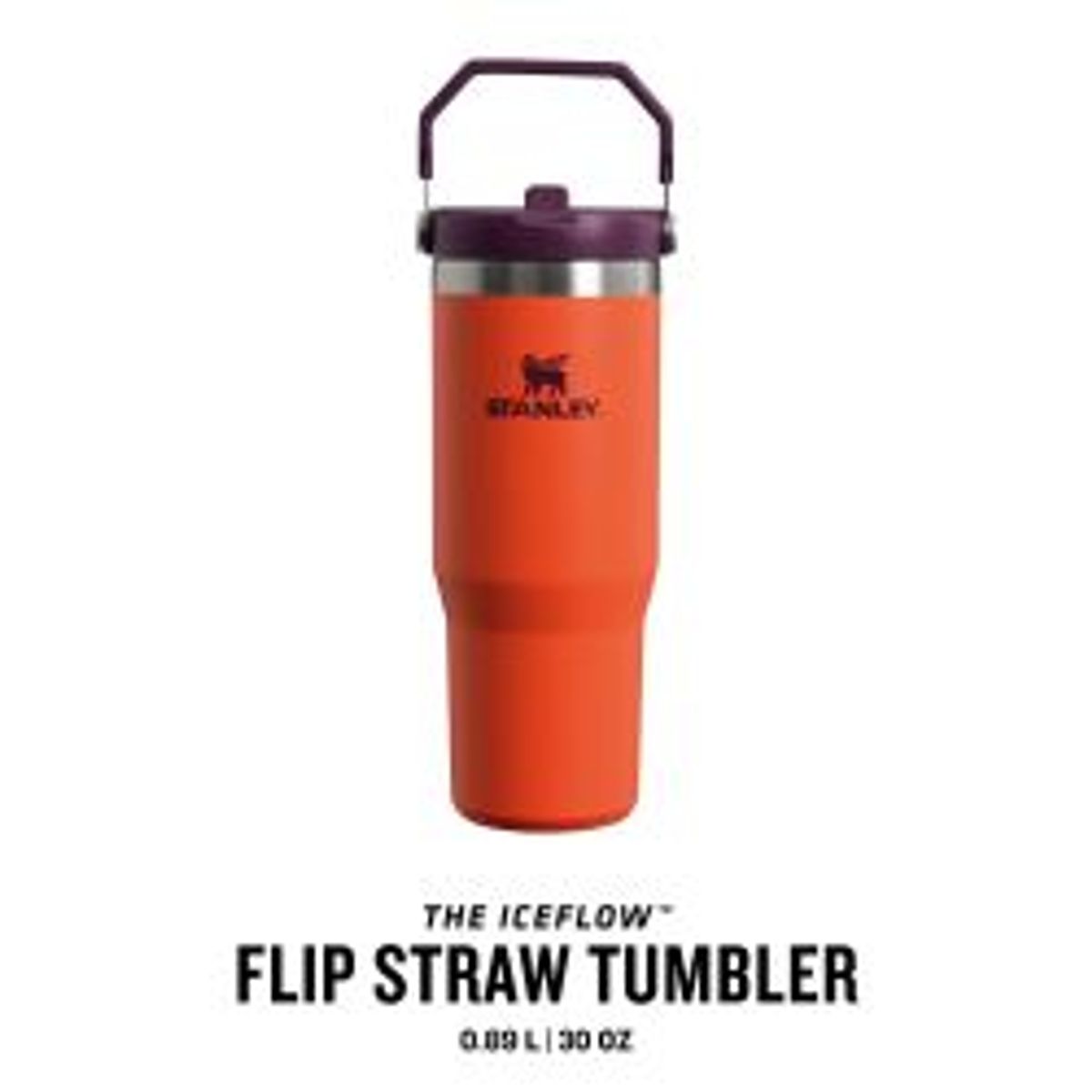 Stanley The Iceflowâ¢ Flip Straw Tumbler 0.89l Tigerlily - Termoflaske