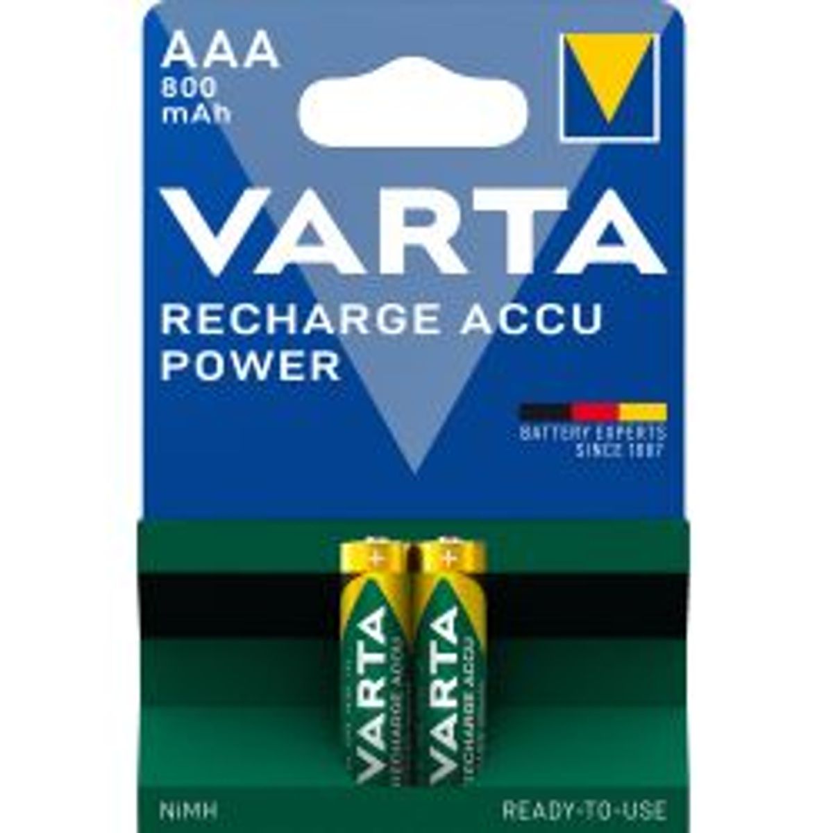 Varta Recharge Charge Accu Power Aaa 800mah 2 Pack - Batteri