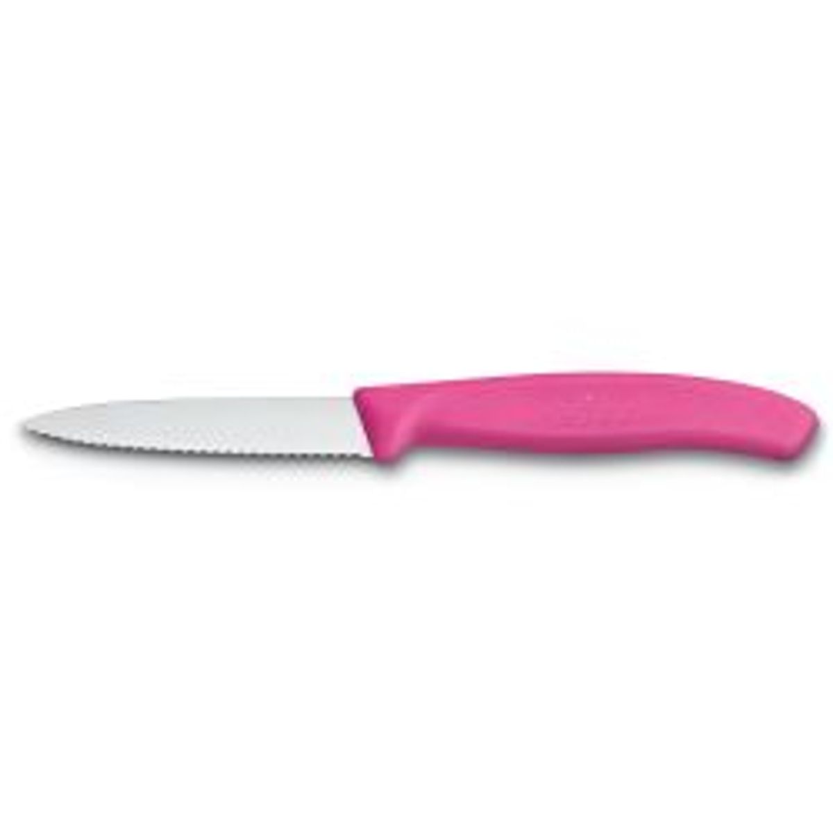 Victorinox Paring Knife Wavy Edge, Pink, - Kniv