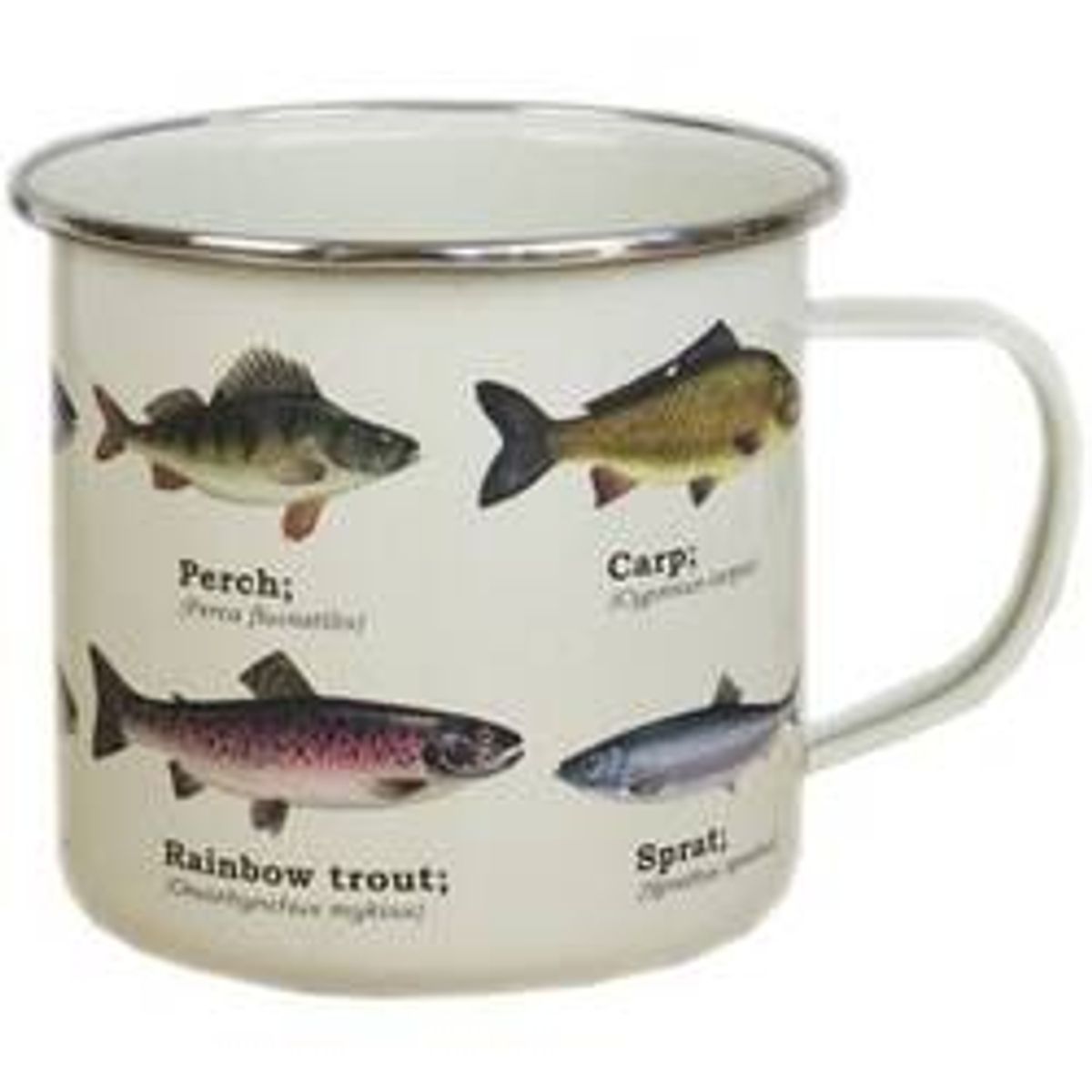 Gift Republic Emaljekrus - Multi Fish Fisk