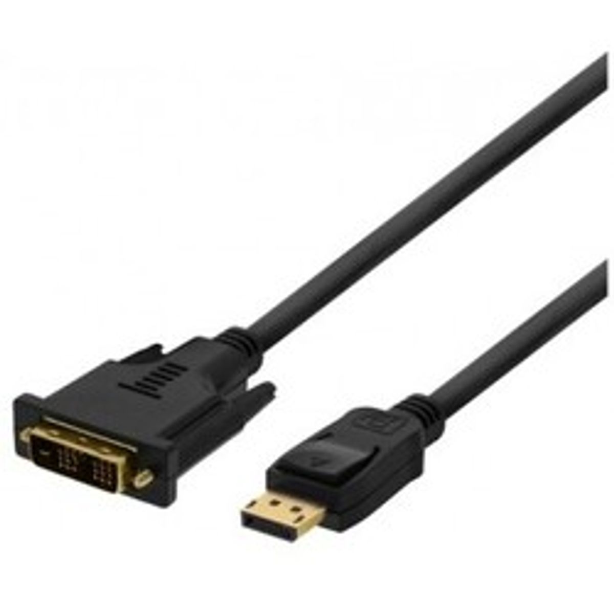 Deltaco Displayport Male - Dvi-d Single Link 18+1 2m Black - Ledning