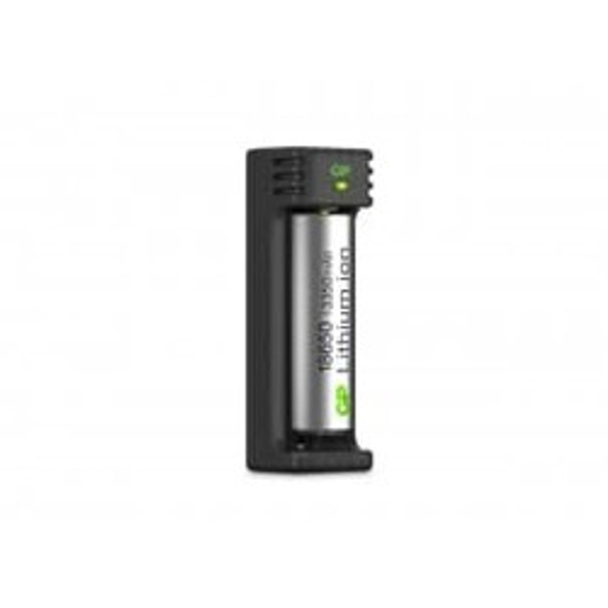 GP Li-ion 18650 batterioplader, 1 ladekanal, L111, inkl. 1 stk. 3350 mAh batteri