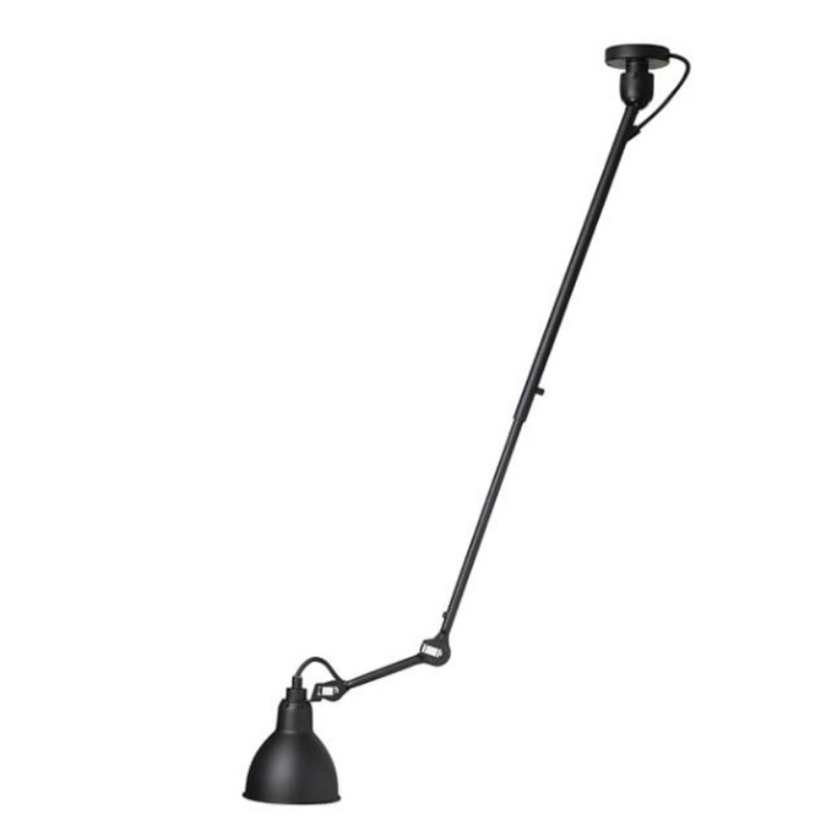 Lampe Gras No 302 L loftlampe, sort