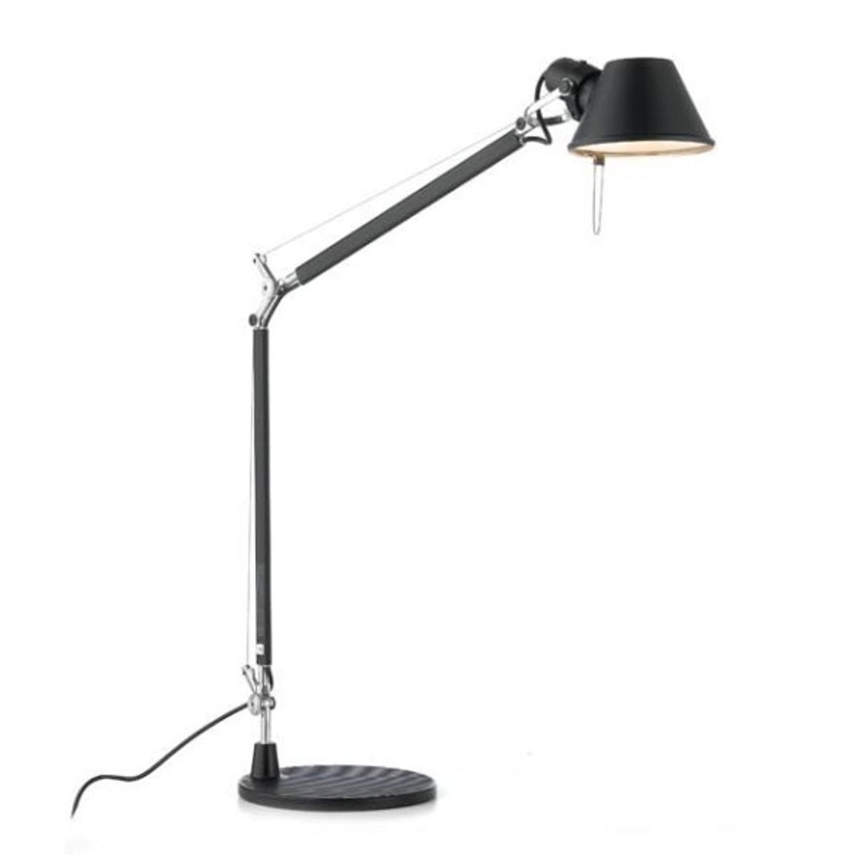 Tolomeo Mini bordlampe, sort m bordfod