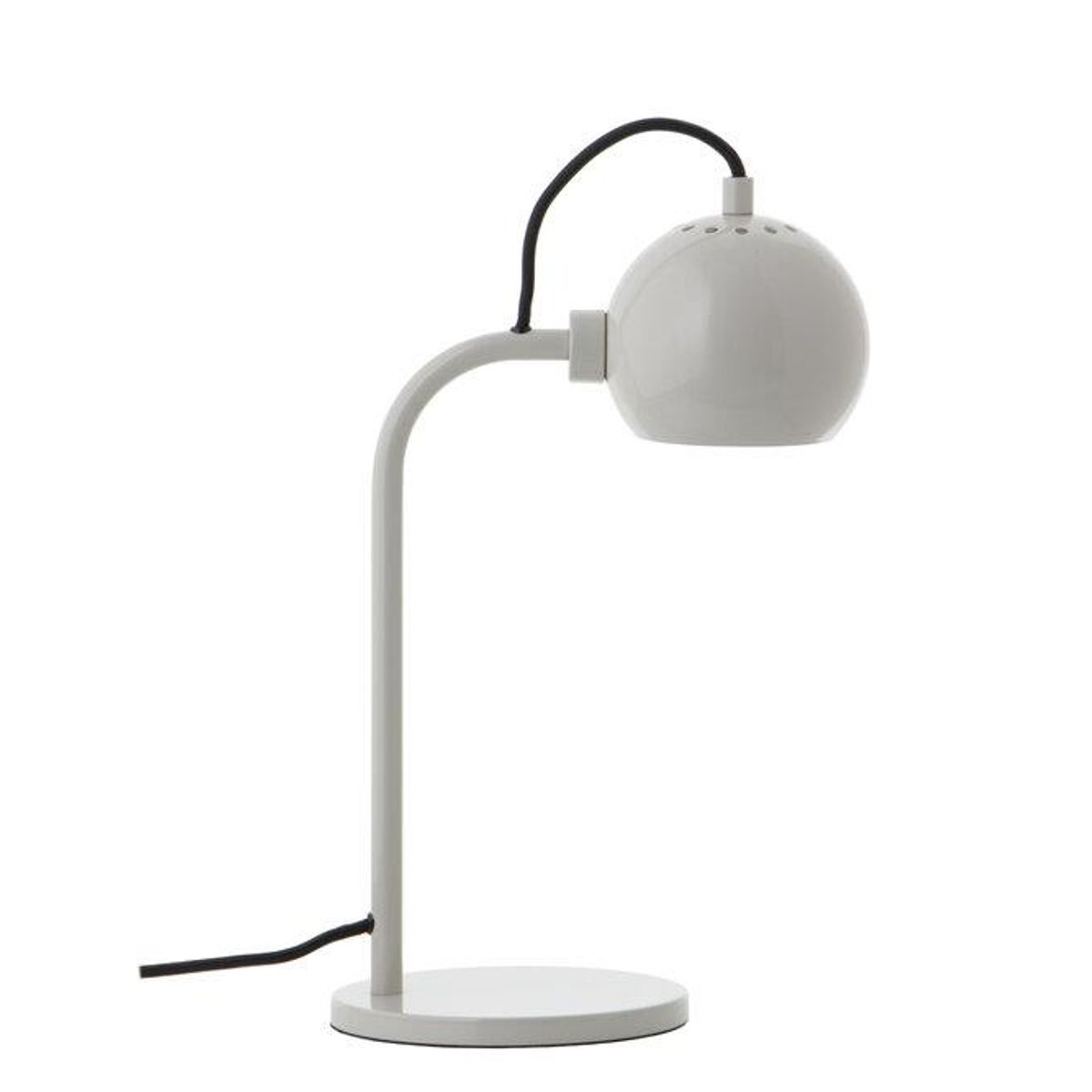 Ball Single bordlampe, blank pale grey