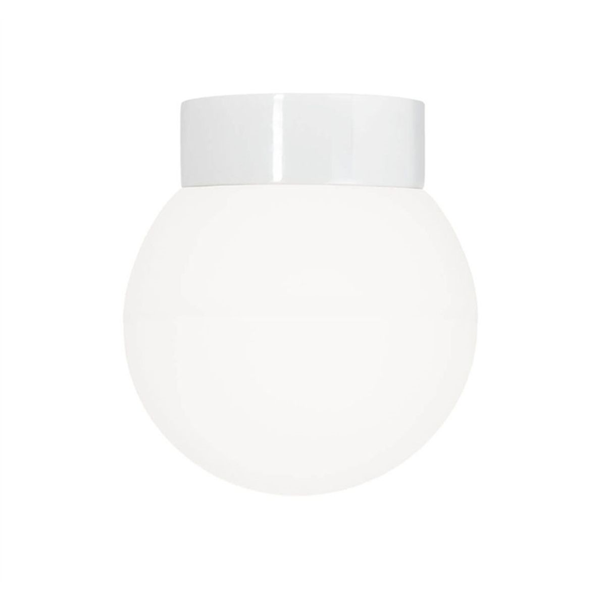 Classic Globe 200 loftlampe / væglampe IP44, hvid/mat opal