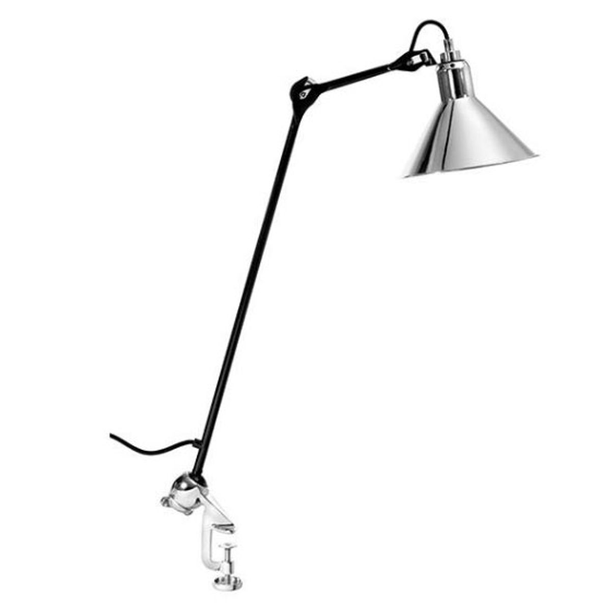 Lampe Gras No 201 bordlampe, sort-krom