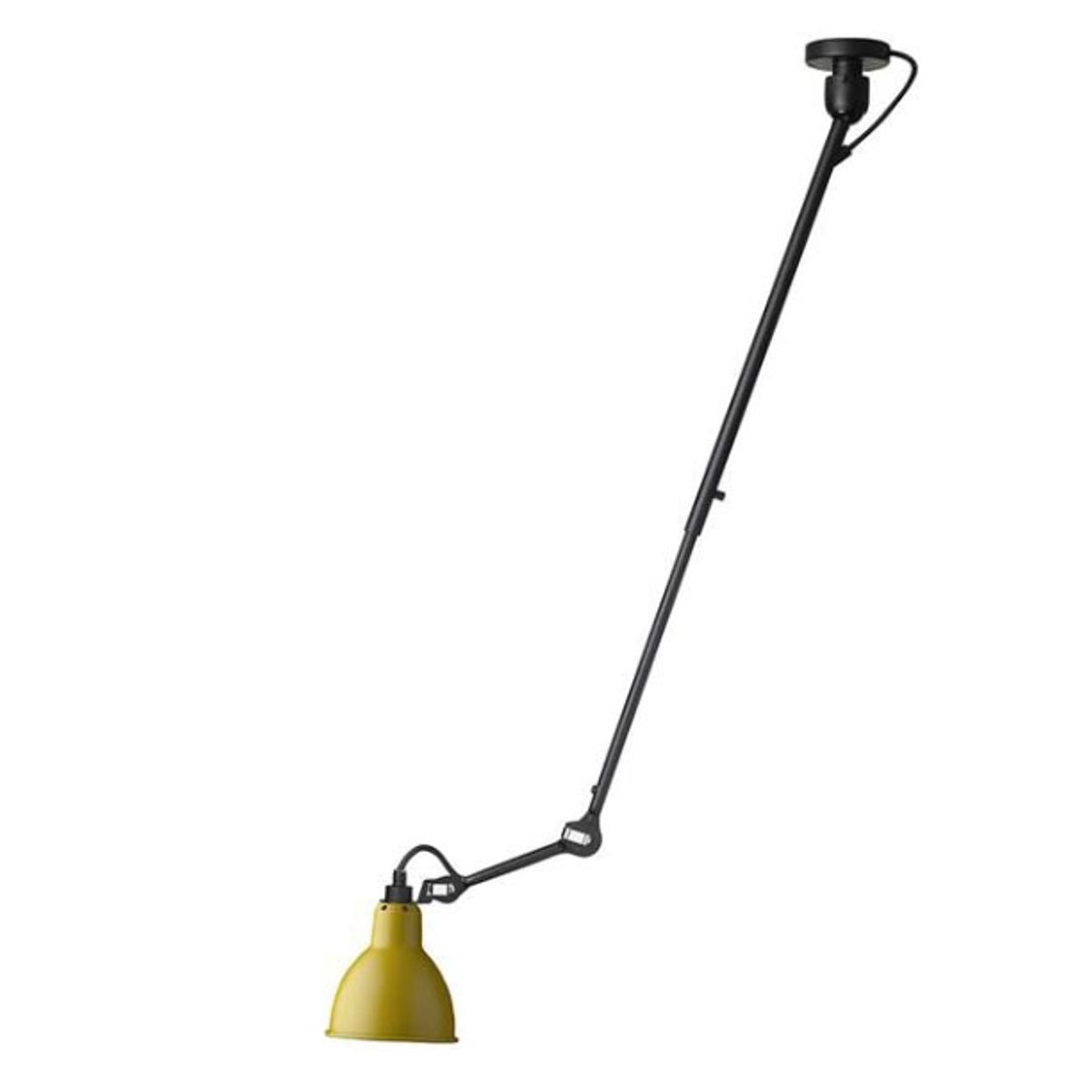 Lampe Gras No 302 loftlampe, sort/gul