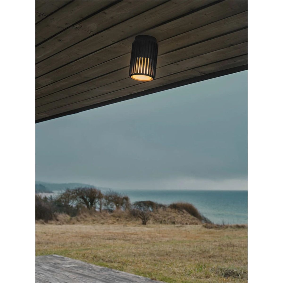 Aludra udendørs loftlampe, seaside sort