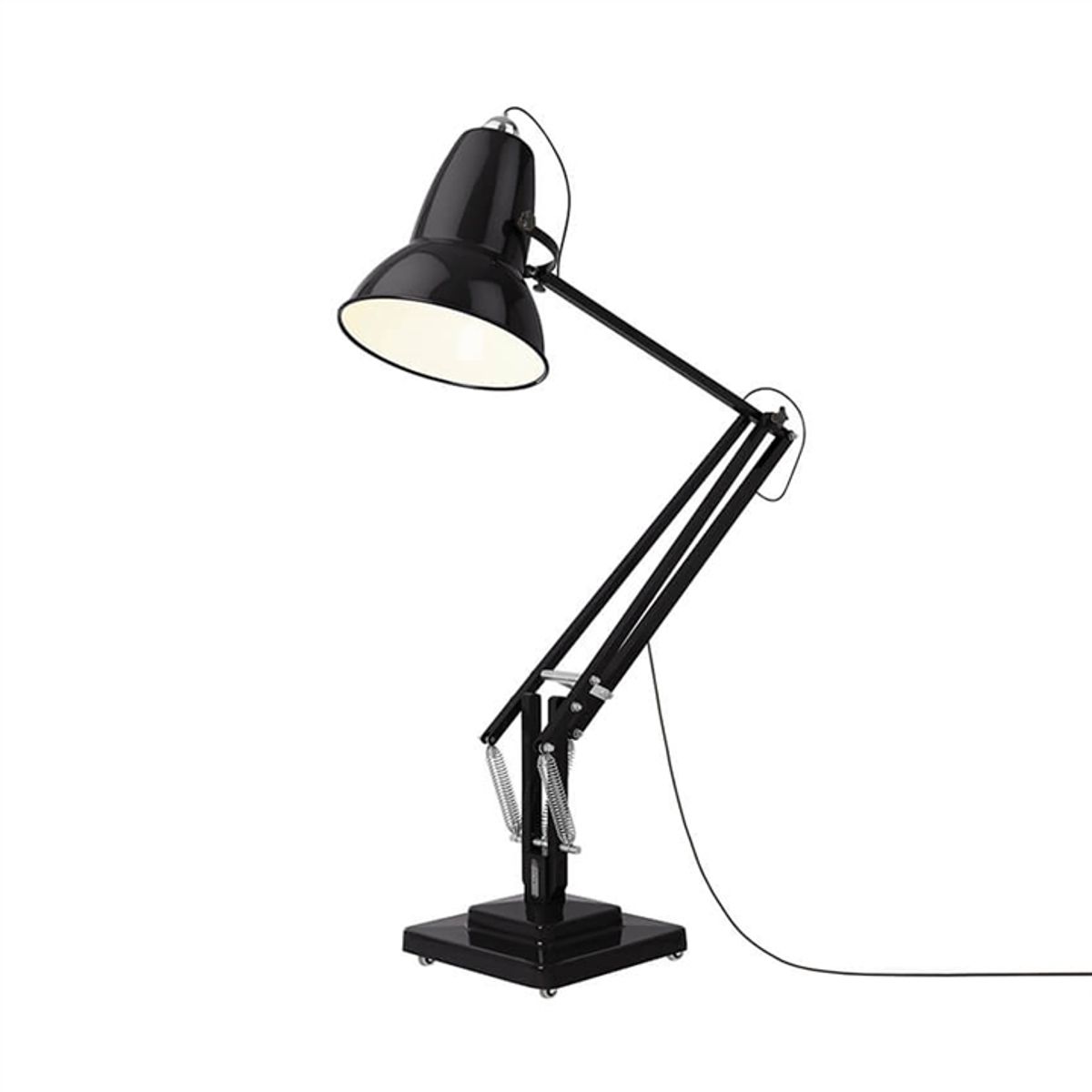 Original 1227 Giant gulvlampe, blank sort