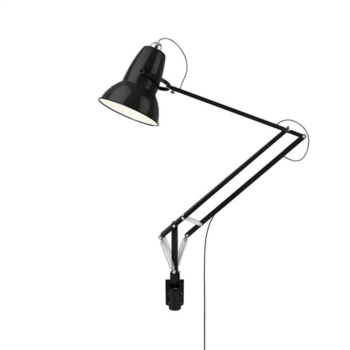 Original 1227 Giant vægmonteret lampe, mat sort