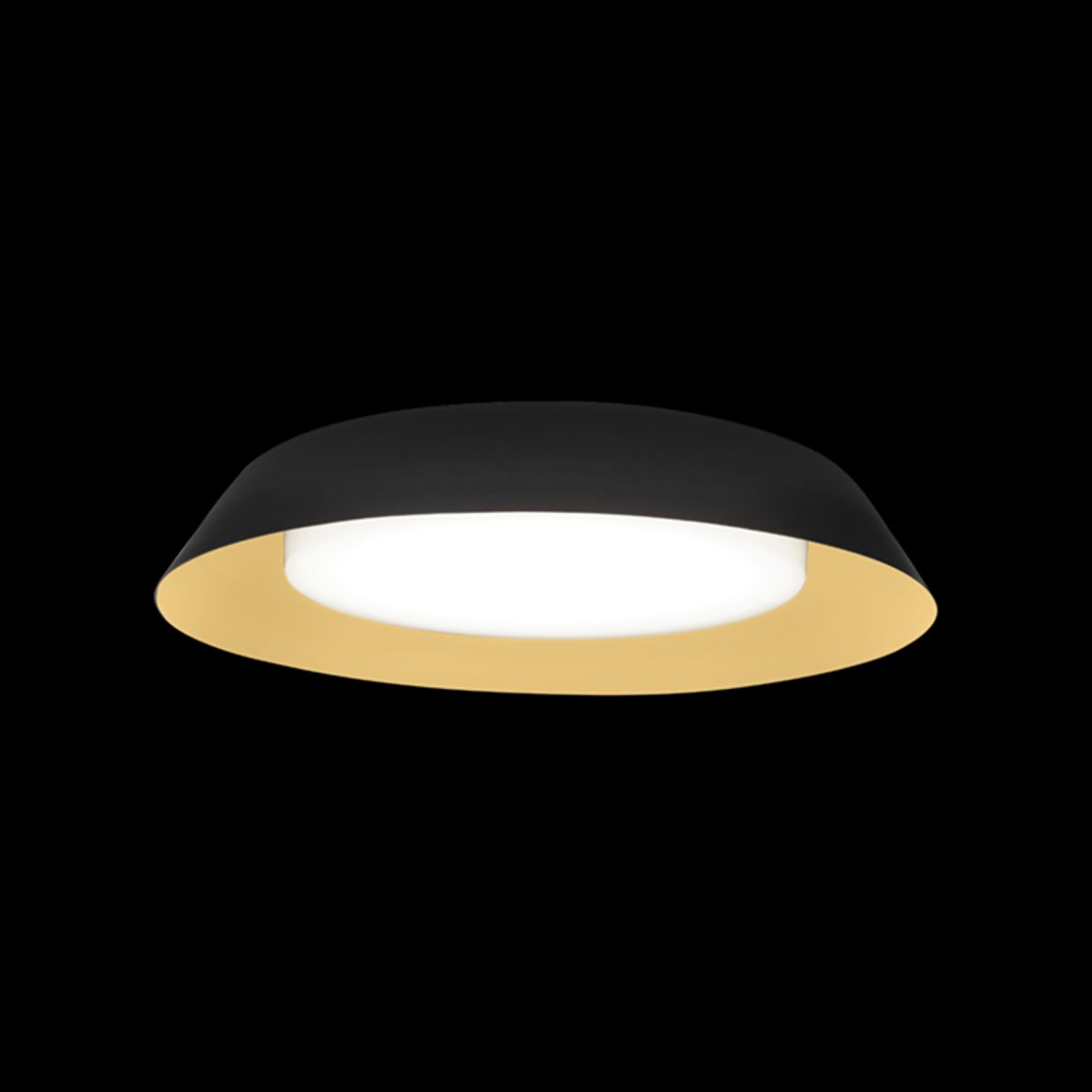 TOWNA 2.0 loftlampe, mat sort/guld