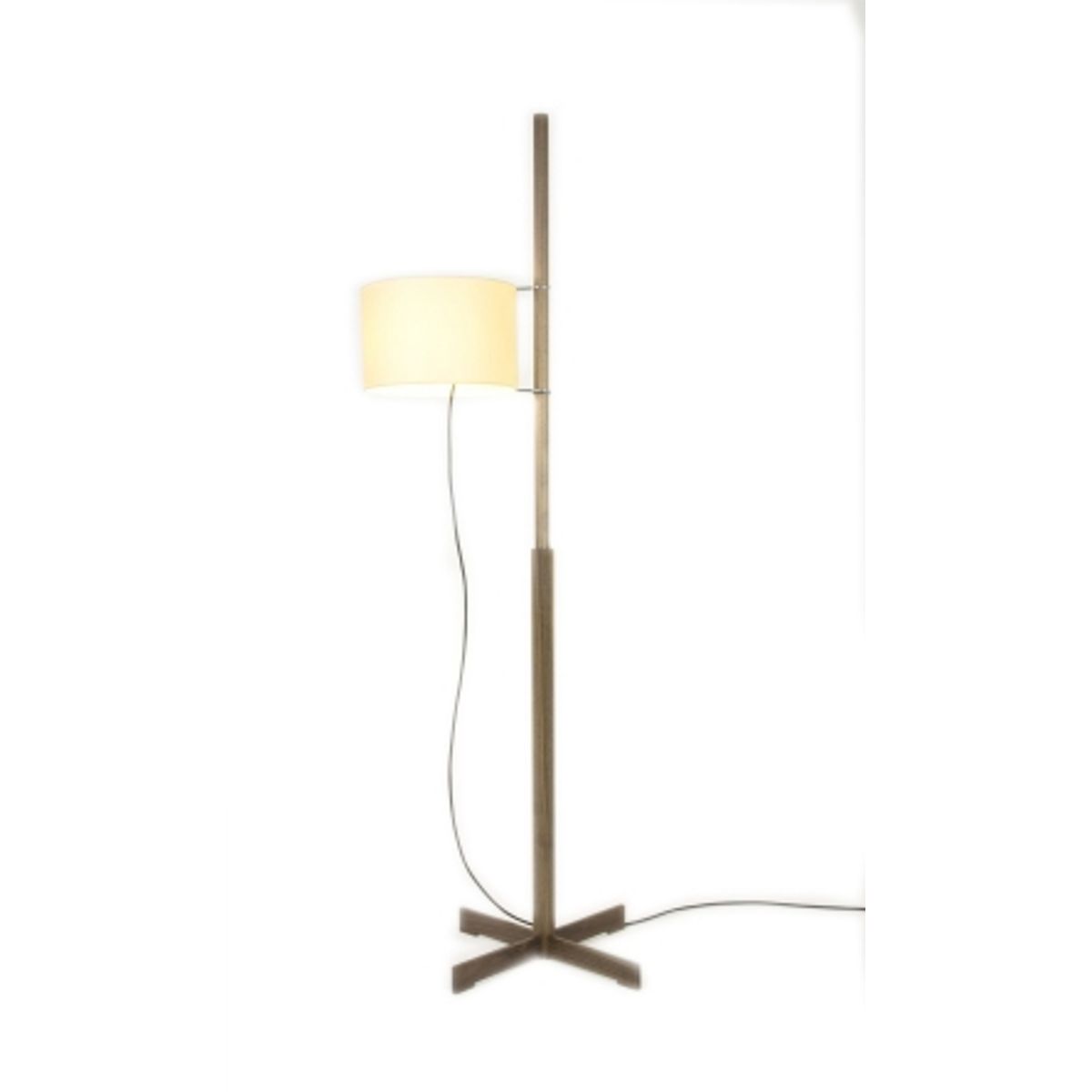 TMM gulvlampe, valnød/beige