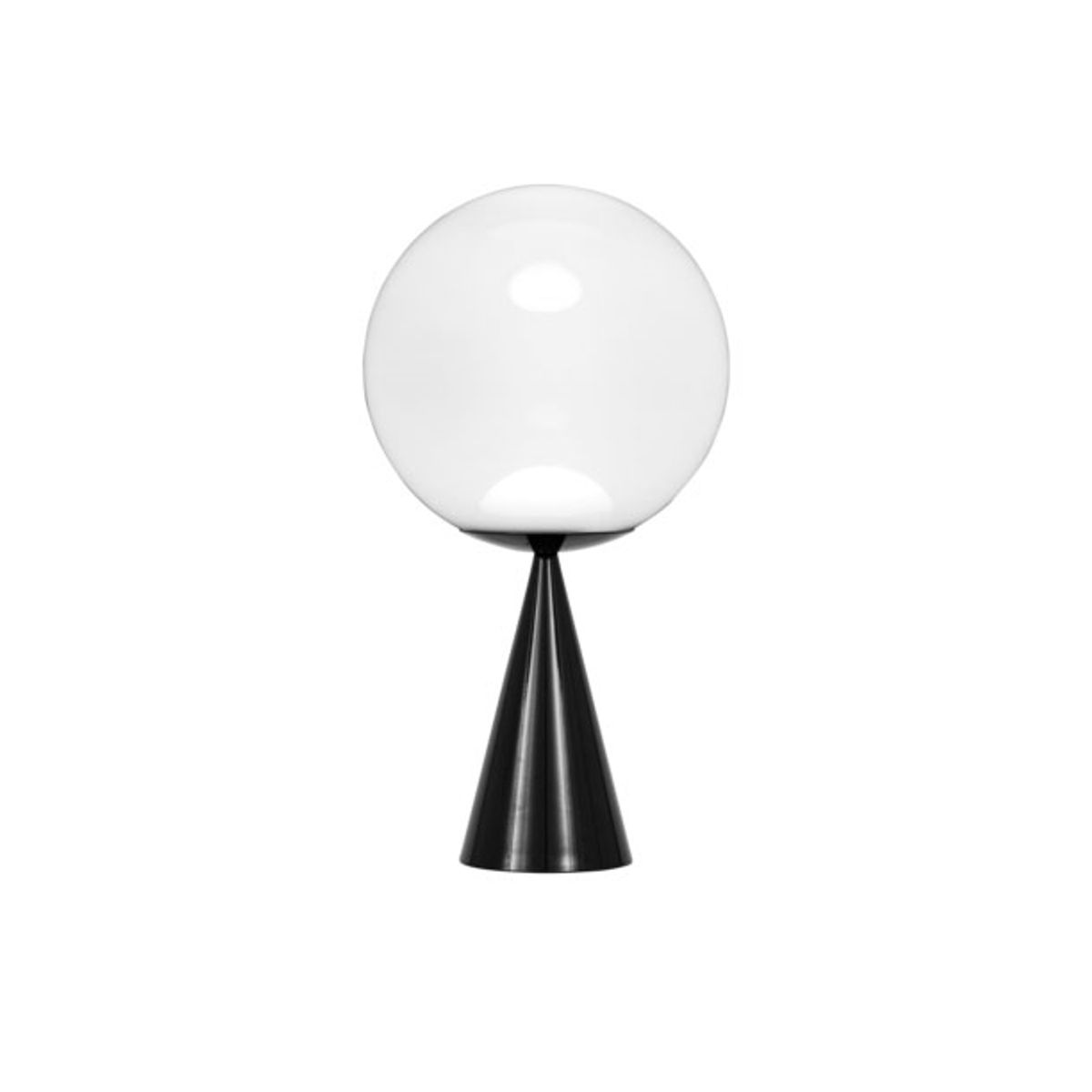 Globe Fat bordlampe, opal/sort