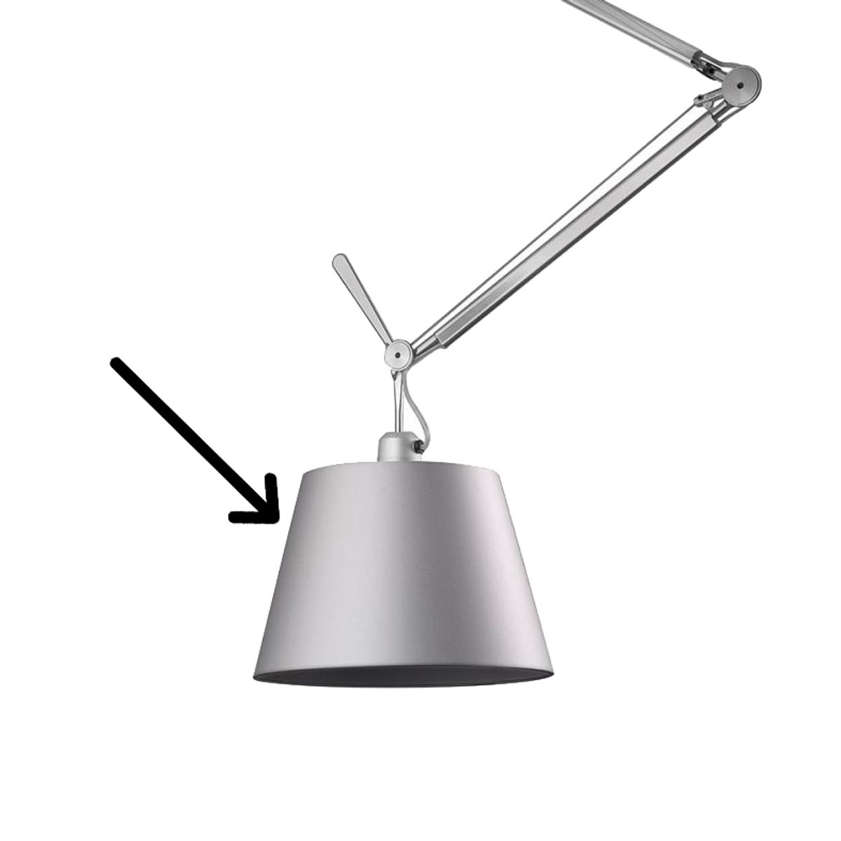 Reservedel: Tolomeo skærm alu Ø20