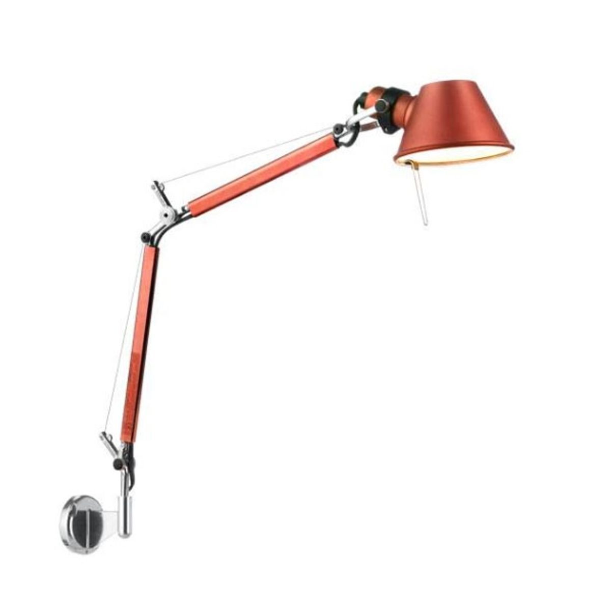 Tolomeo Micro Parete / Væglampe, rød