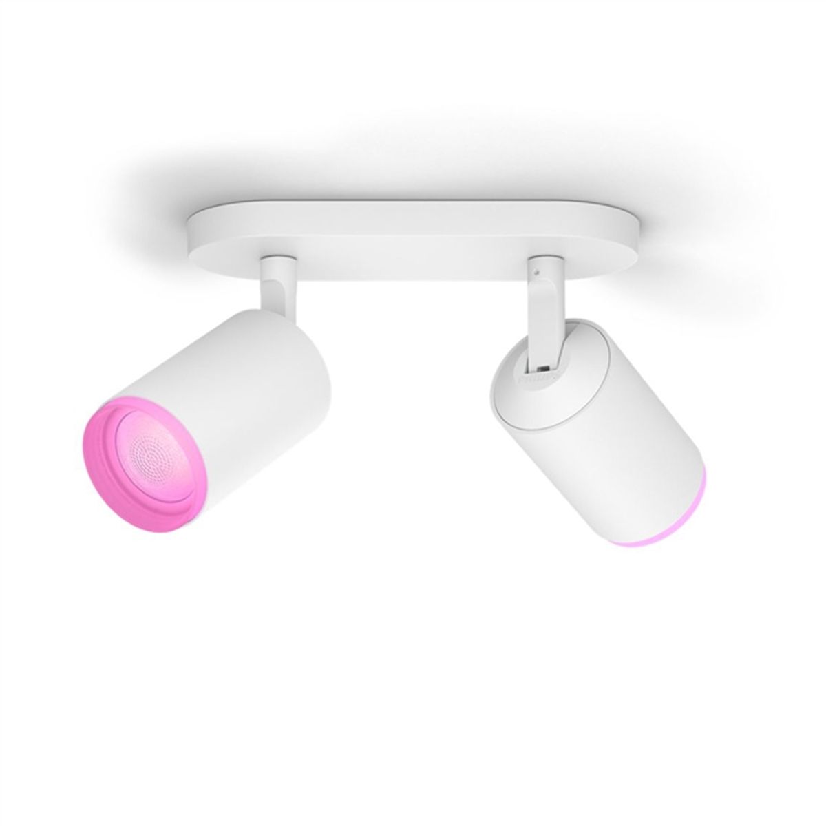 Philips Hue Fugato White and Color Ambiance dobbelt spot, hvid