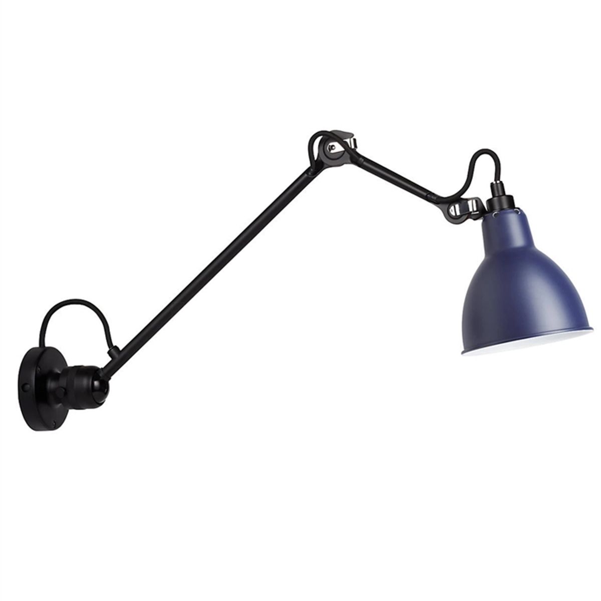 Lampe Gras No 304 L40 Væglampe, sort/blå