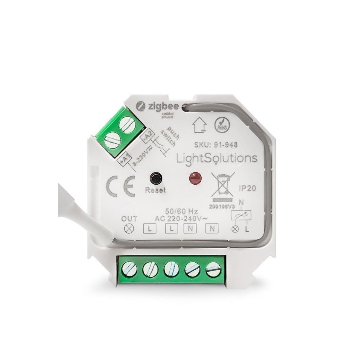 Mini ZigBee Afbryder - 200W