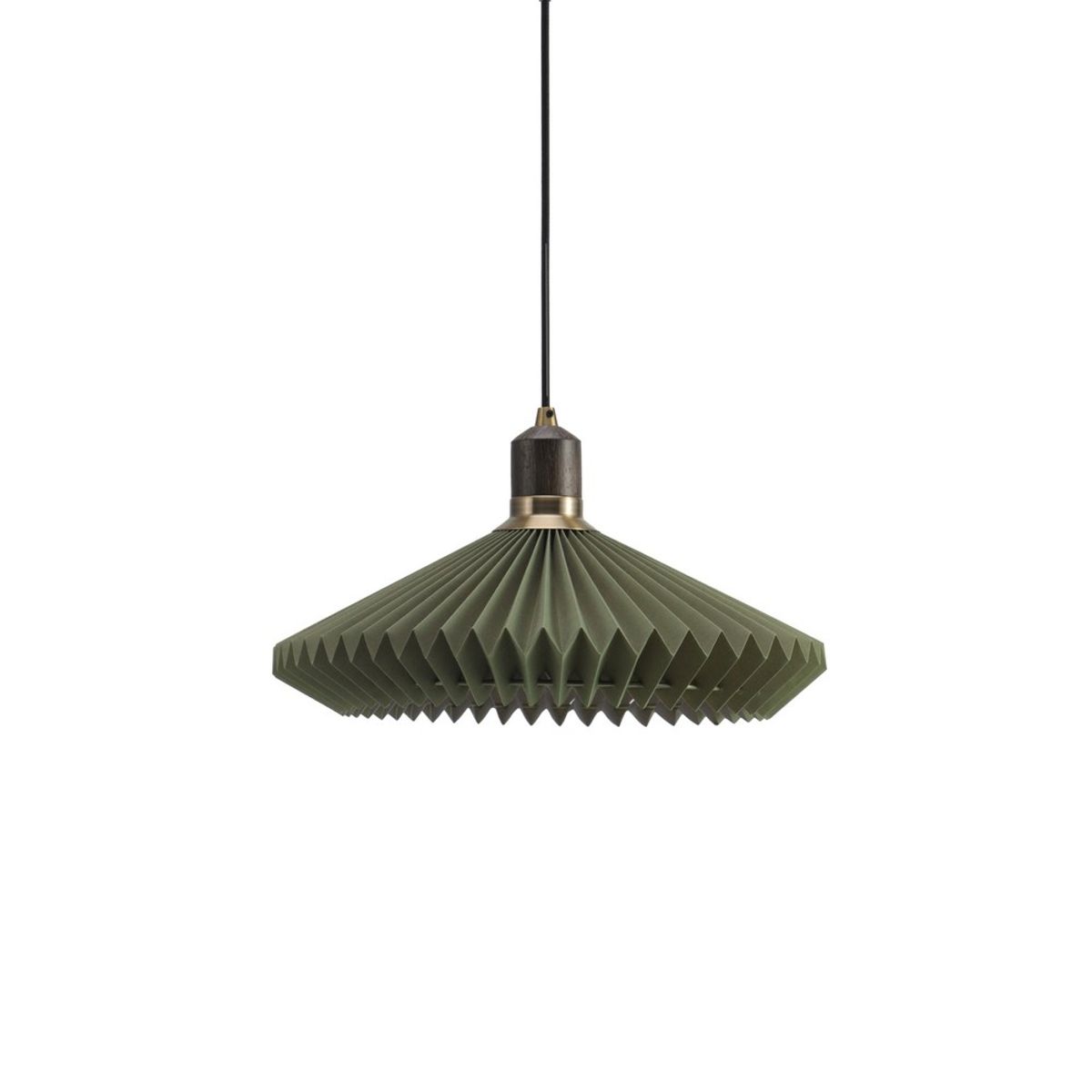 Halo Design - Paris Pendant Ø40 cm Grøn - Sort kabel