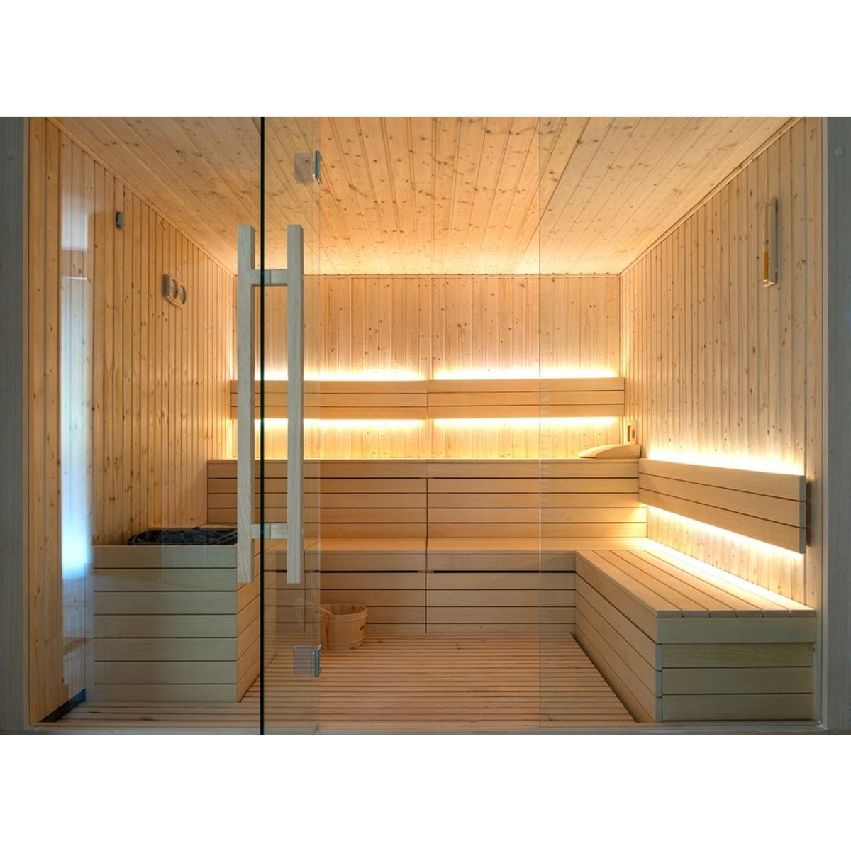 LEDlife Sauna LED strip - 5M, 8W pr. meter, IP68, 24V - Dæmpbar : Dæmpbar, Kulør : Ekstra varm