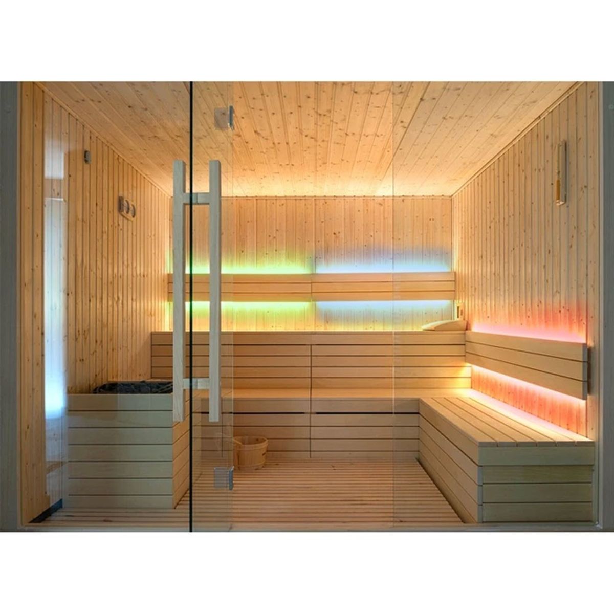 LEDlife RGB Sauna LED strip - 1M, 8W pr. meter, IP68, 24V - Dæmpbar : Dæmpbar, Kulør : RGB