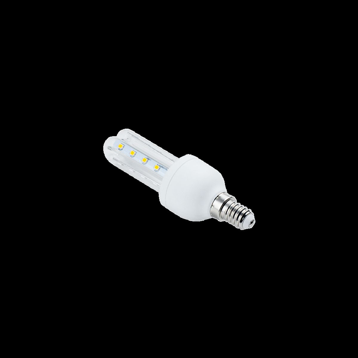 Outlet: LED B5 T3 2U 4W E14 3000K - Kulør : Varm