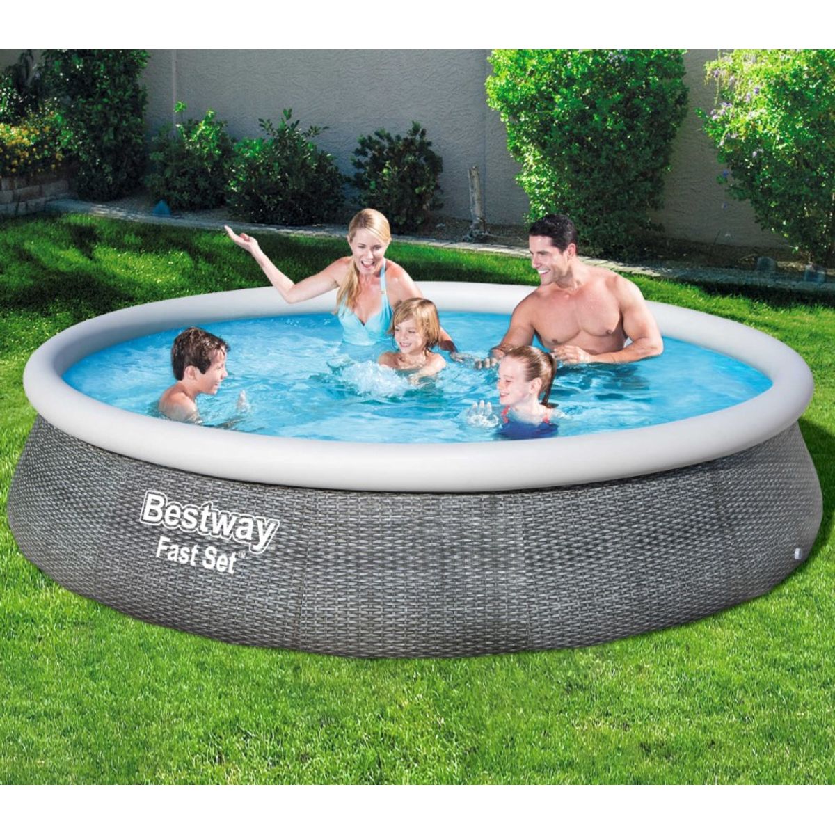 Bestway Fast Set Pool Sæt 396 x 84 cm m/pumpe