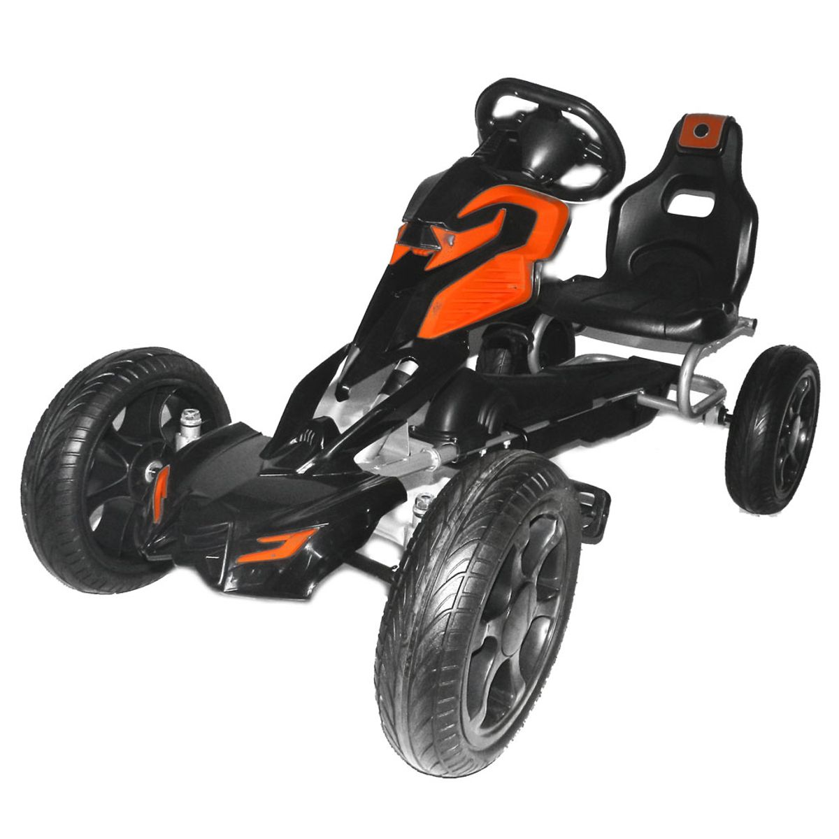 MegaLeg Pedal Gokart Orange til børn 4-8 år