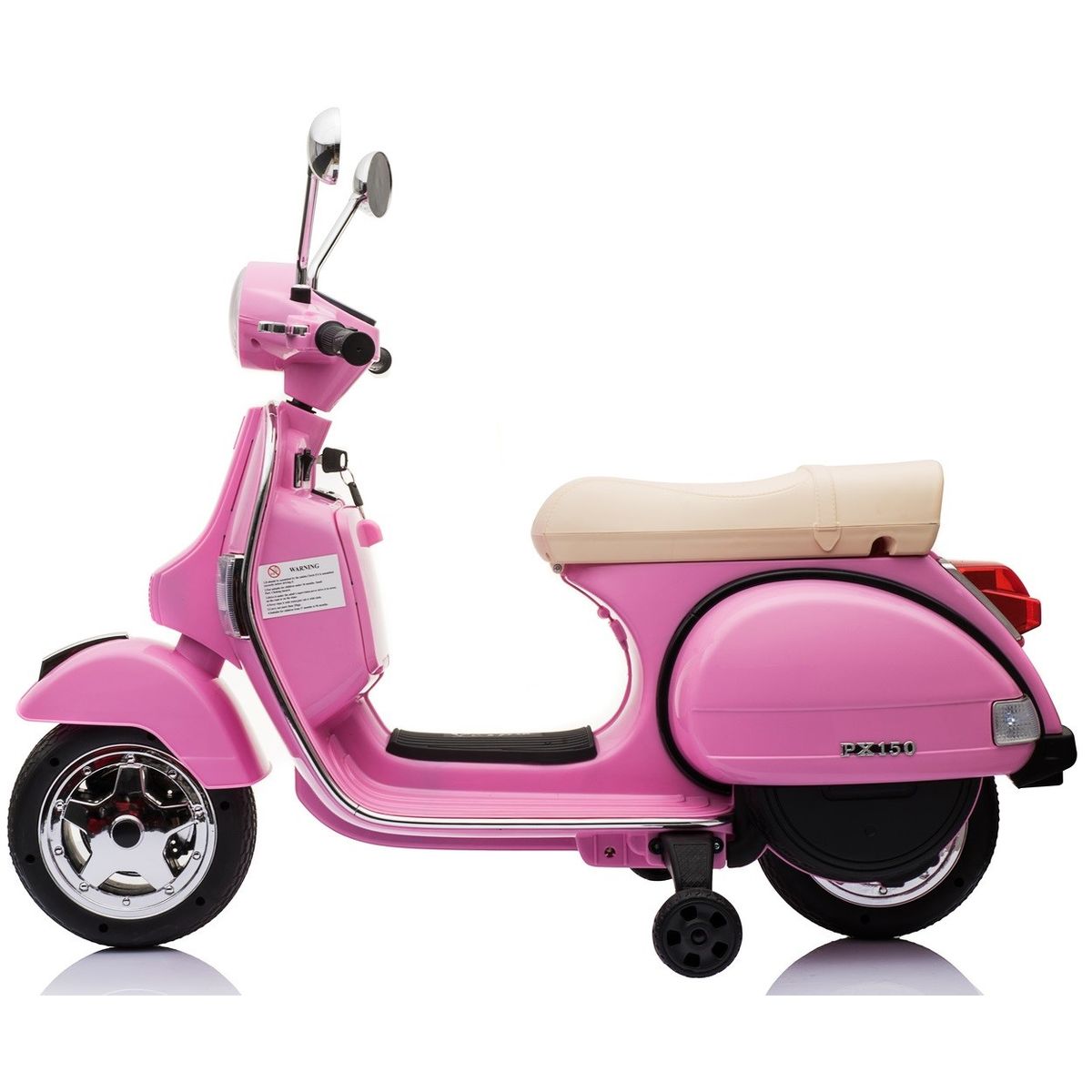 Vespa PX150 EL scooter 12V (Opgraderet udgave) Pink