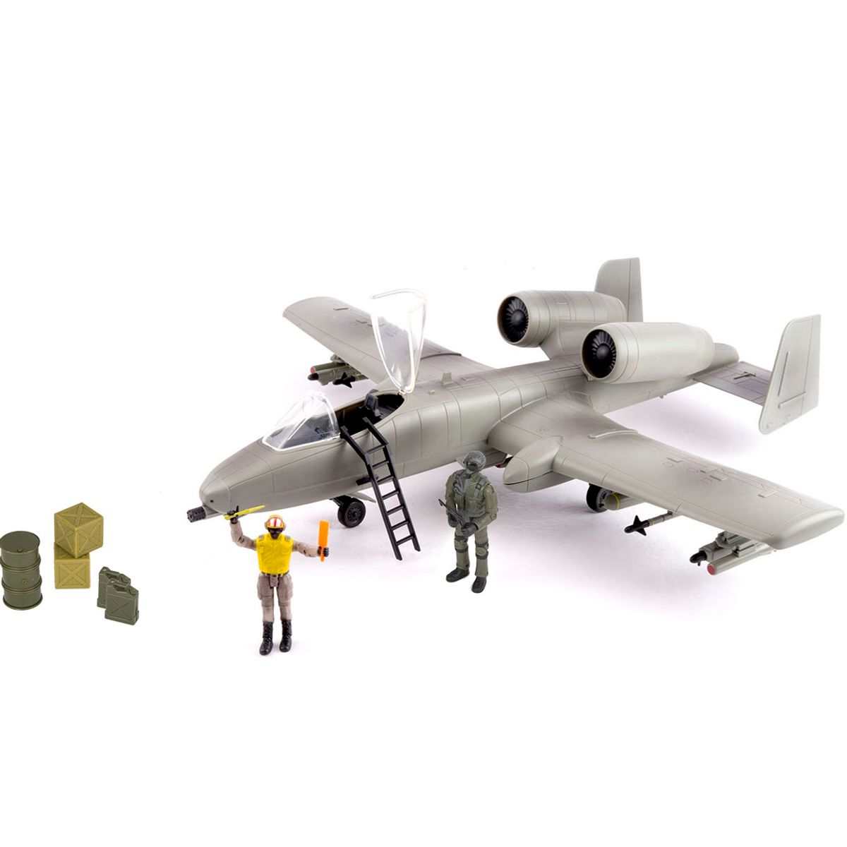 World Peacekeepers 1:18 A-10A Thunderbolt II kampfly m/2 actionfigurer