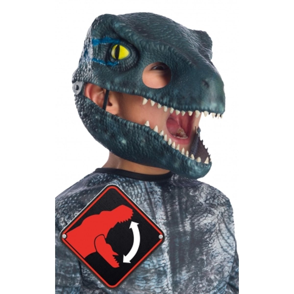 Jurassic World Velociraptor ''Blue'' Bevægelig Dinosaur Maske