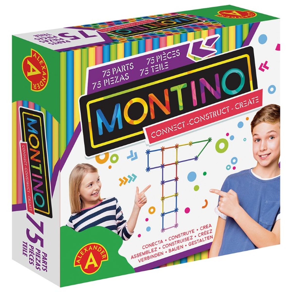 Montino 75 Kontruktionslegetøj (75 dele)