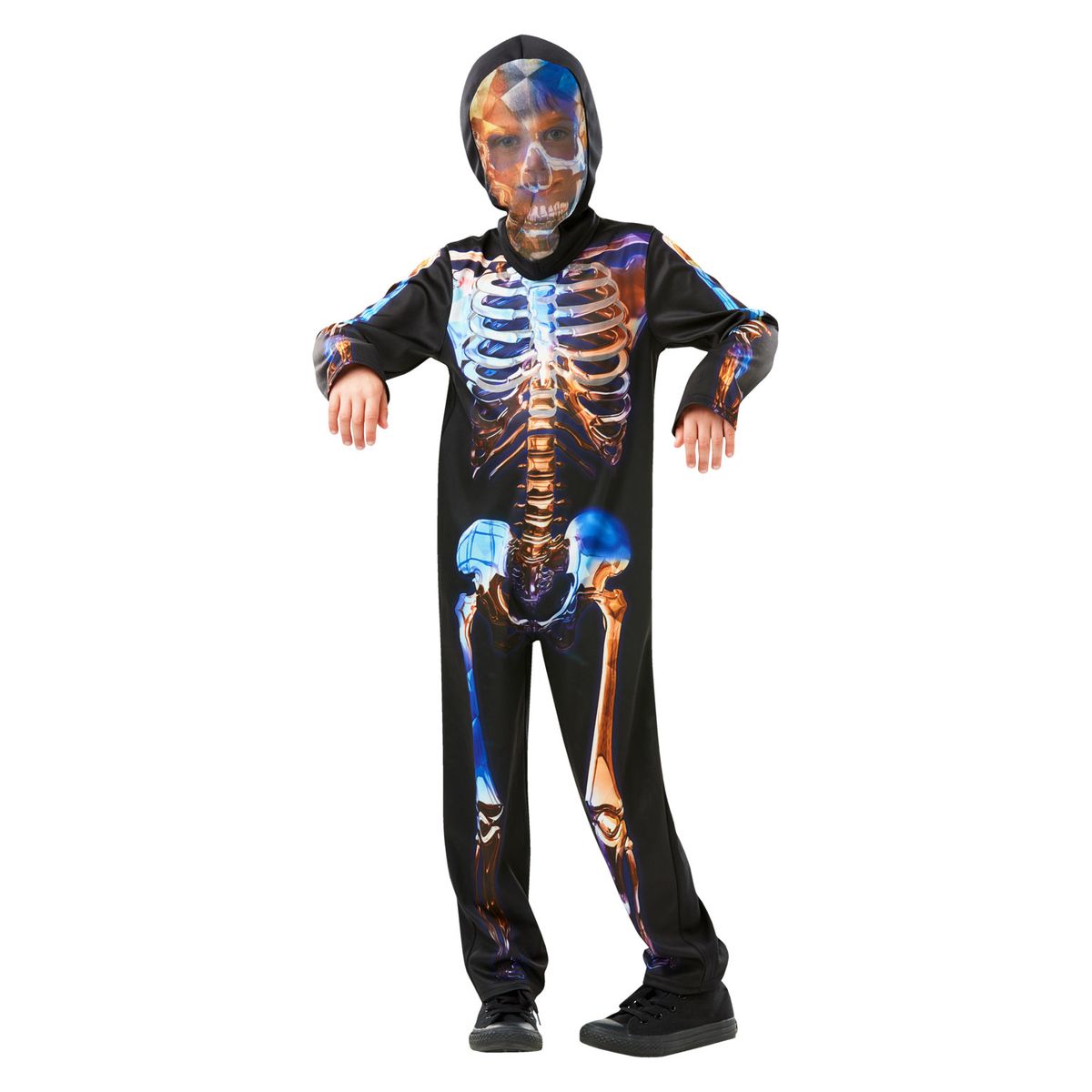 Skelet Halloween Glow-in-the-dark Kostume til børn