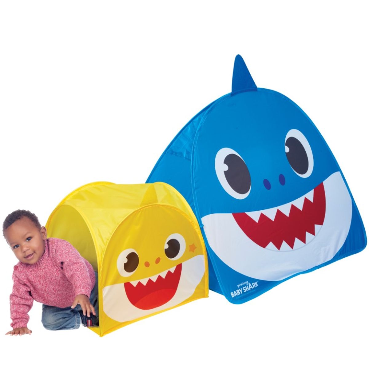 Baby Shark Pop-Op Legetelt og tunnel