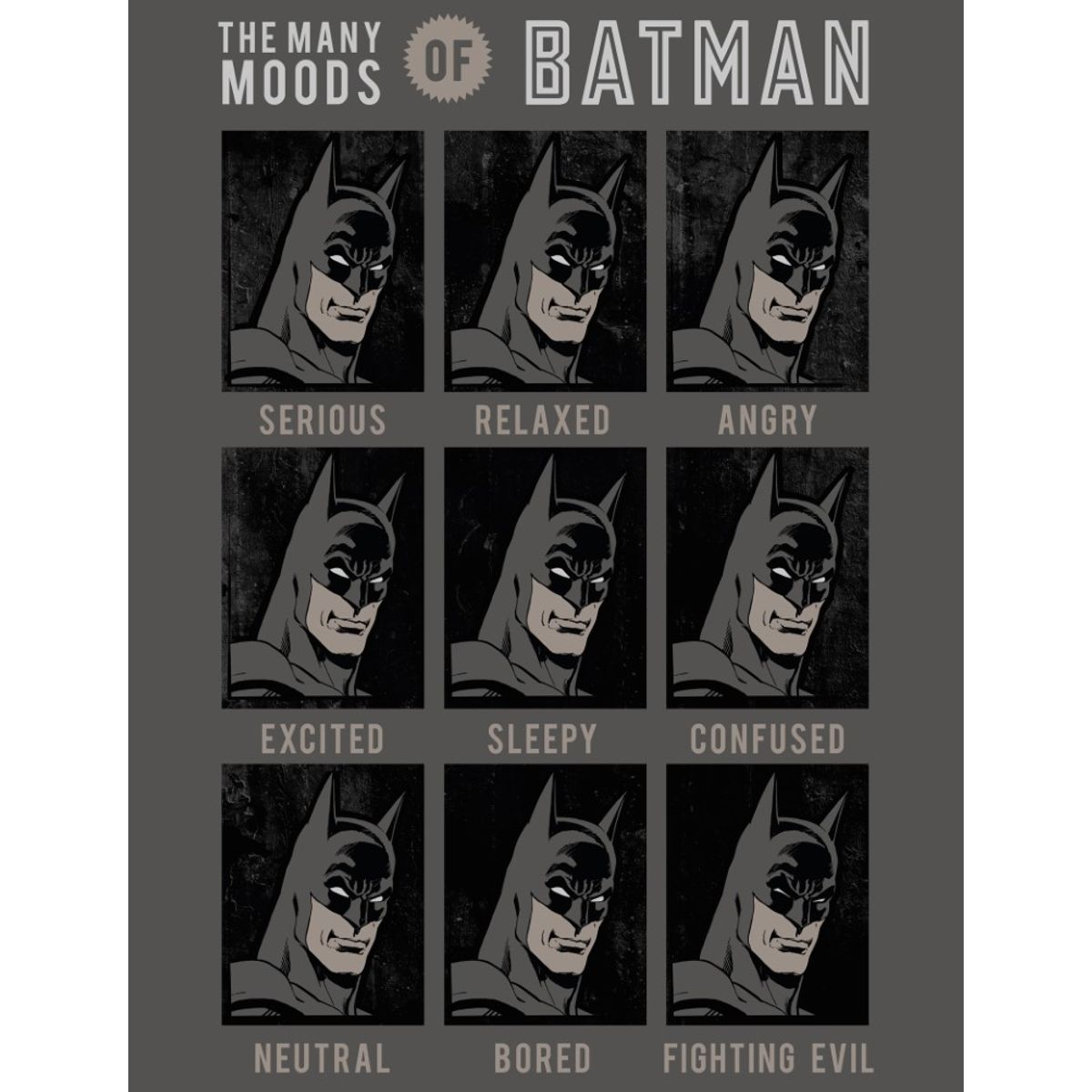 Batman Moods Fleece tæppe - 130 x 170 cm