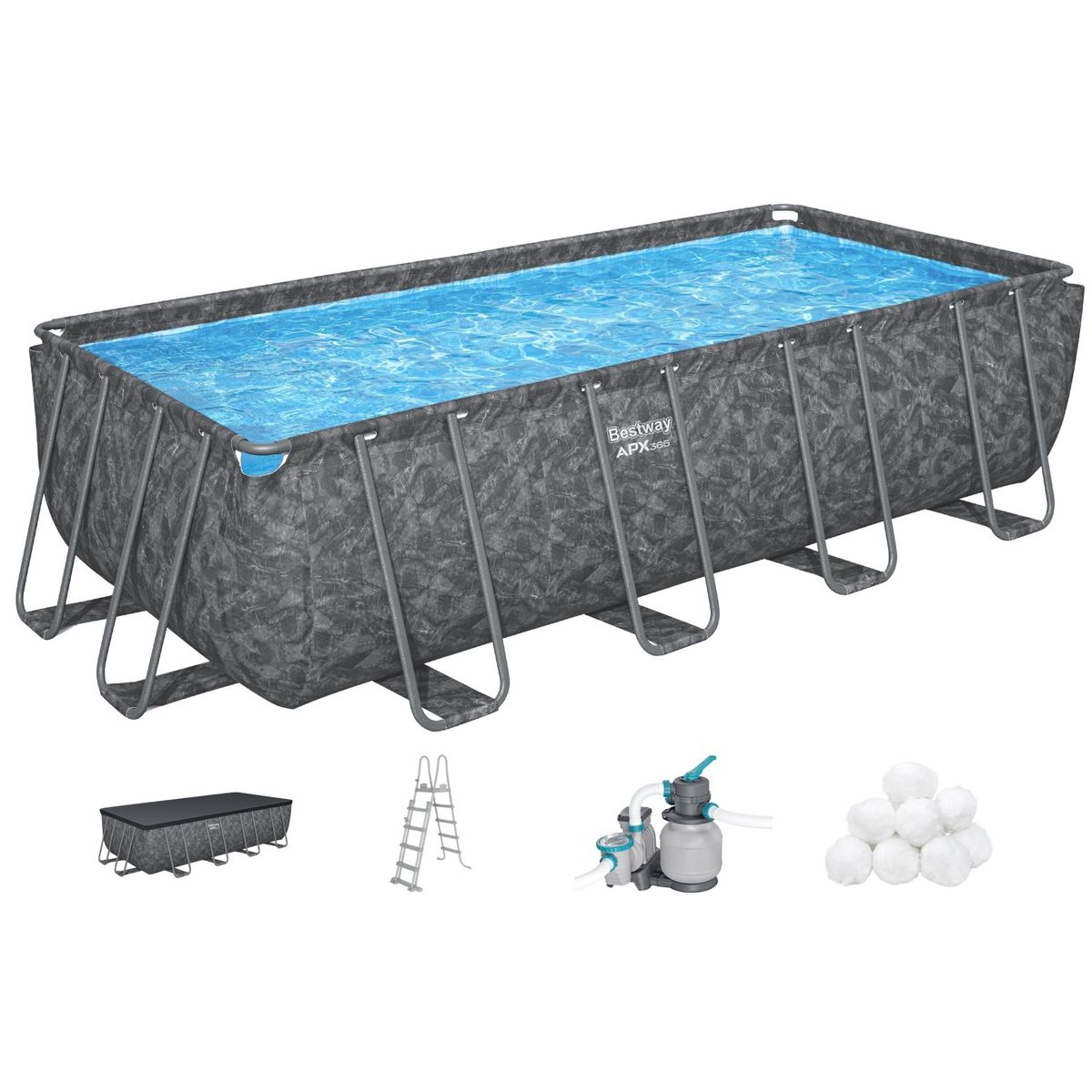 Bestway APX 365 Rektangulært Pool 549 x 274 x 132 cm