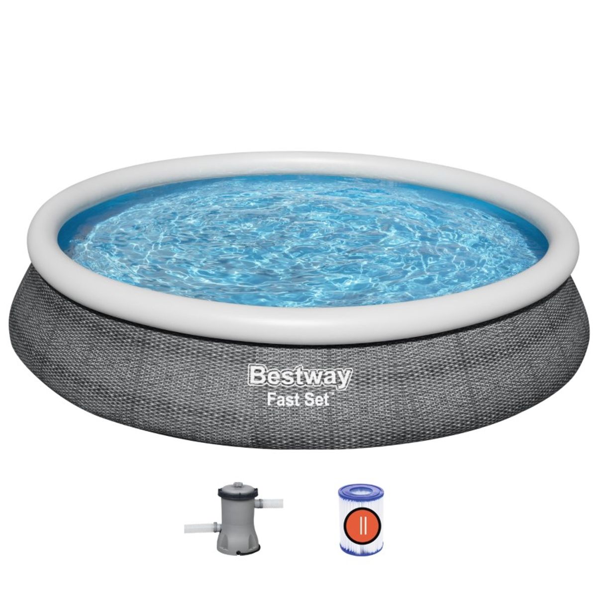 Bestway Fast Set Pool Sæt 457 x 84cm m/filter Pumpe