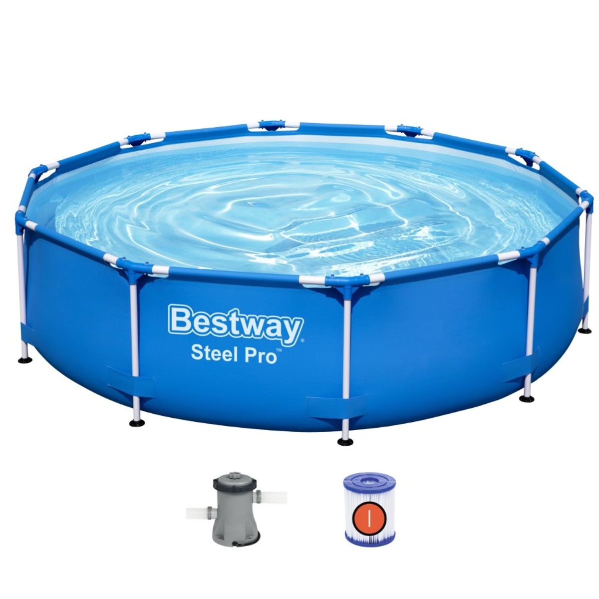 Bestway Steel Pro Frame Pool 305 x 76 cm m/filter pumpe