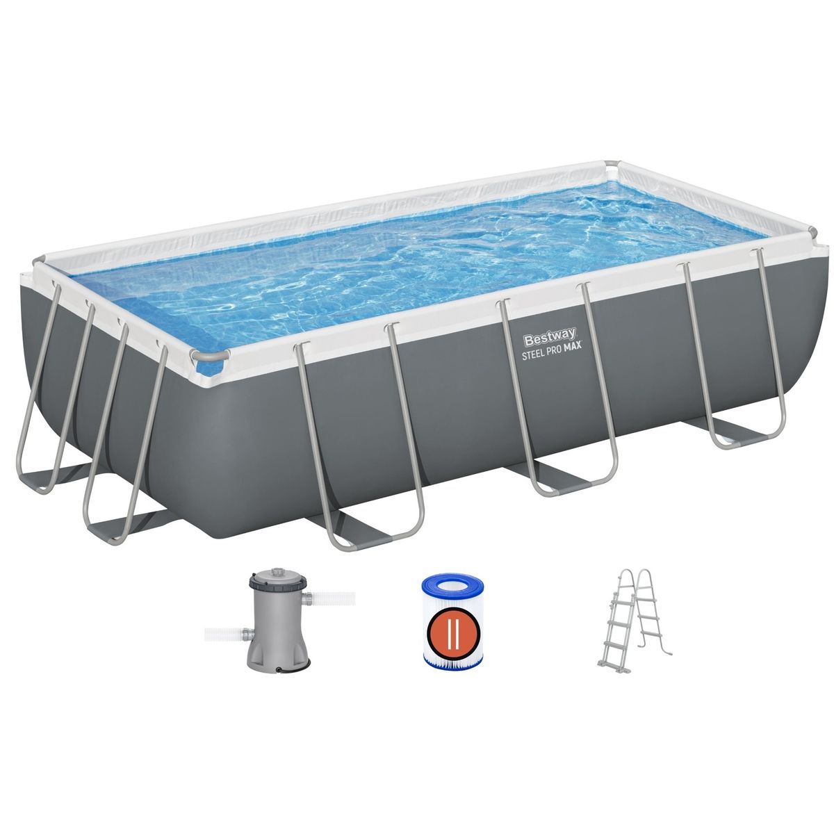 Bestway Steel Pro MAX 404 x 201 x 100 cm Rektangulær Pool (2025)