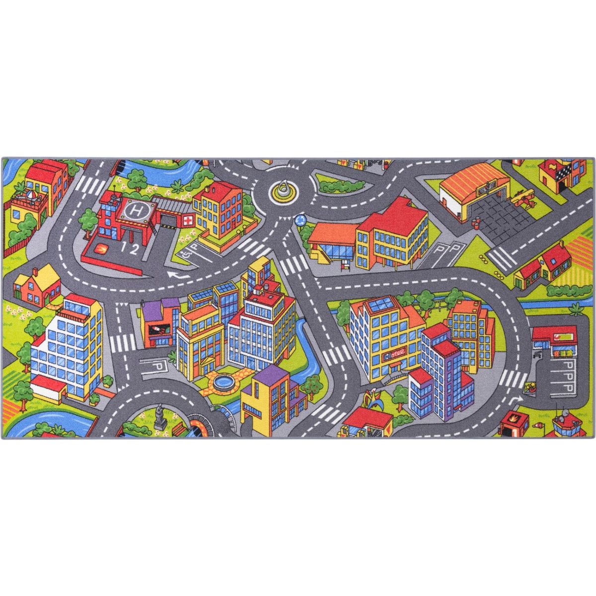 Bil Legetæppe SMART CITY 95 x 200 cm