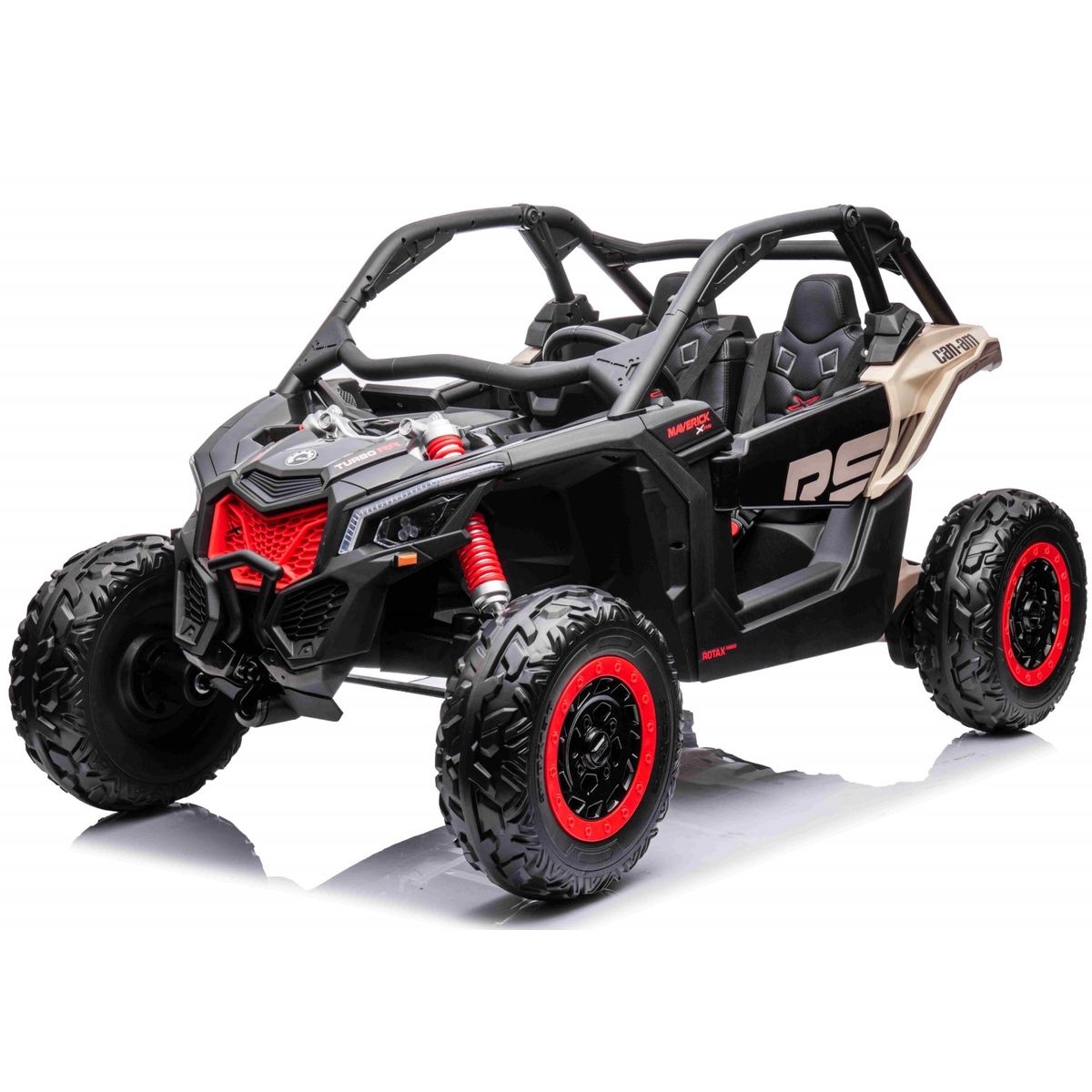 Can-Am Maverick UTV til 2 Børn m/4x24V Motorer + Gummihjul + 24V14AH