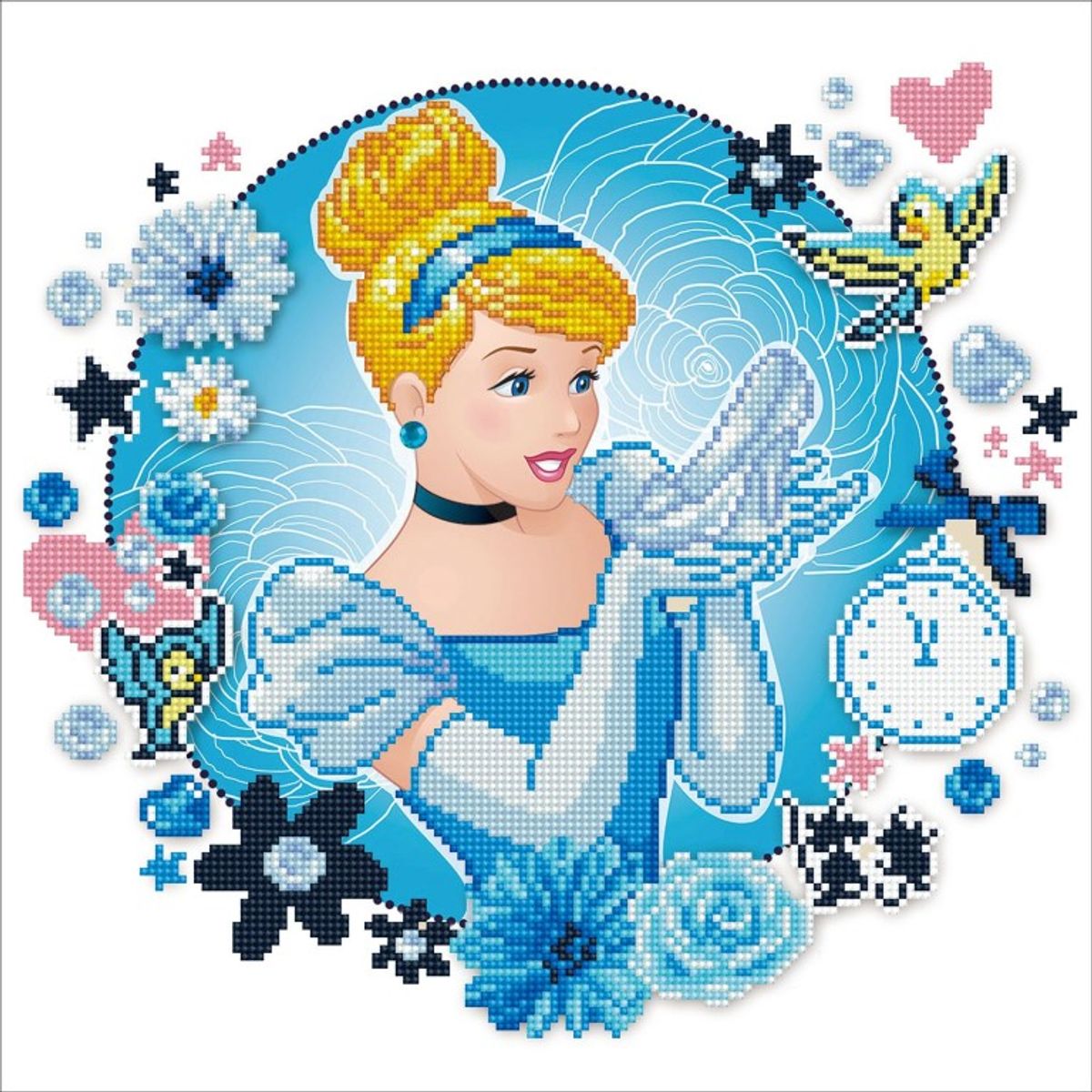 Diamond Dotz Disney Prinsesse Askepot 40 x 40 cm