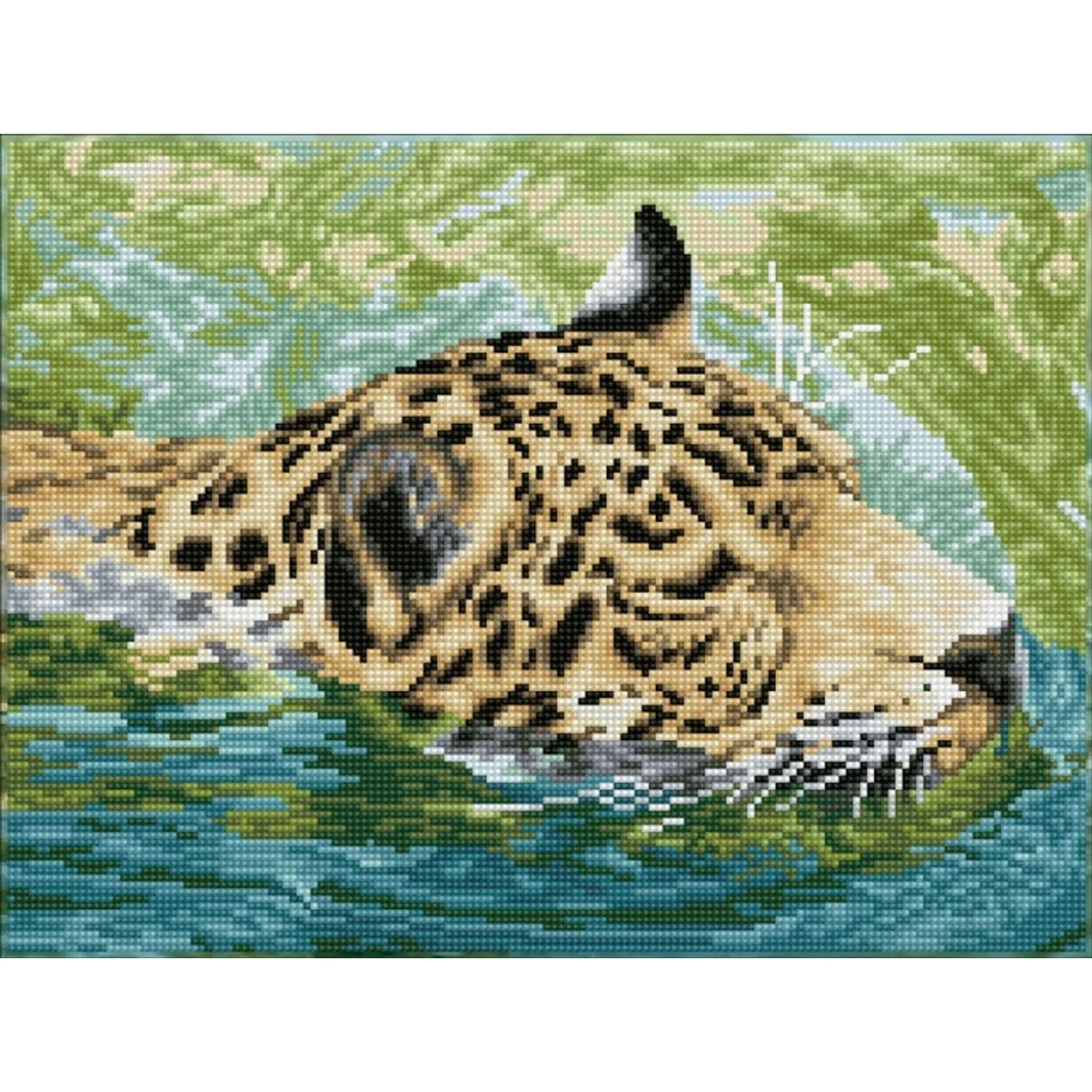 Diamond Dotz Squares 31 x 41 cm - Leopard