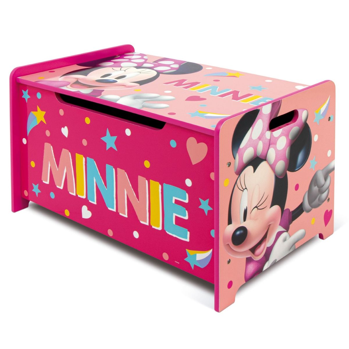 Disney Minnie Mouse Legetøjskasse og Bænk i Træ