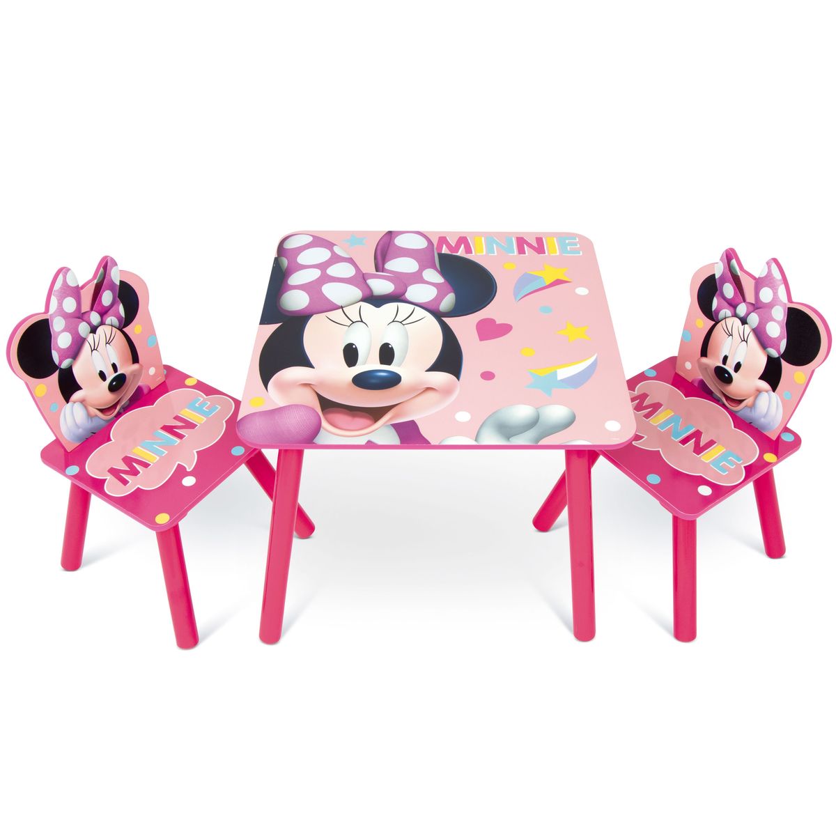 Disney Minnie Mouse Træ bord med stole