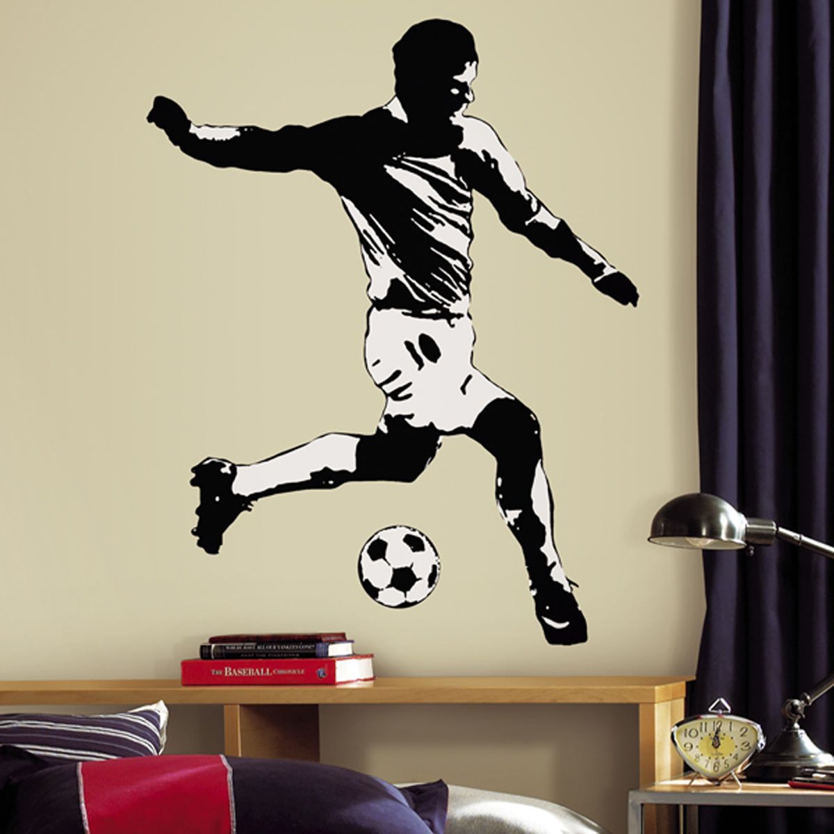 Fodboldspiller Wallstickers