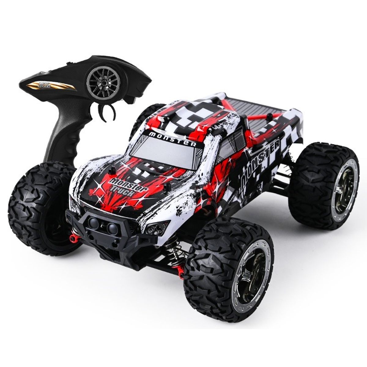 Guokai Monstertruck 1:16 Brushless 4WD Fjernstyret 2.4Ghz 45km/t Rød